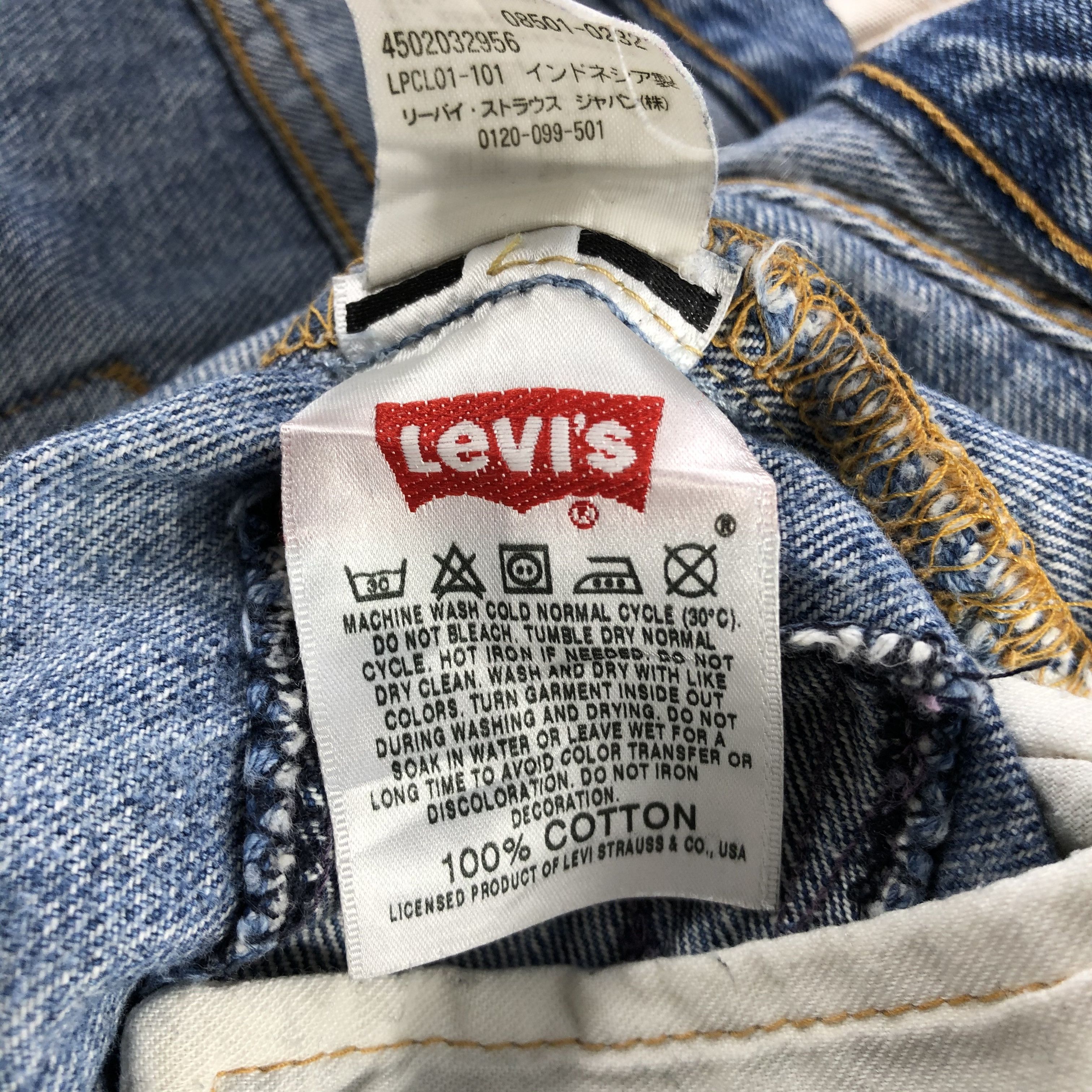 Levi's Vintage Blue Wash Levis 501 Jeans-JM2915 Size US 34 / EU 50 - 14 Thumbnail