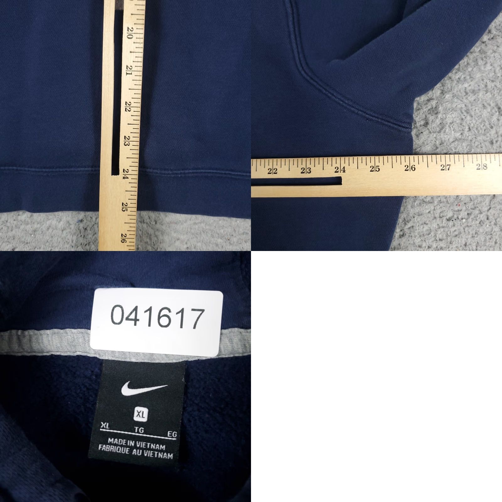 Nike VINTAGE Nike Hoodie Pullover Men's XL Blue Logo Sweatshirt Casual Sports Size US XL / EU 56 / 4 - 8 Thumbnail