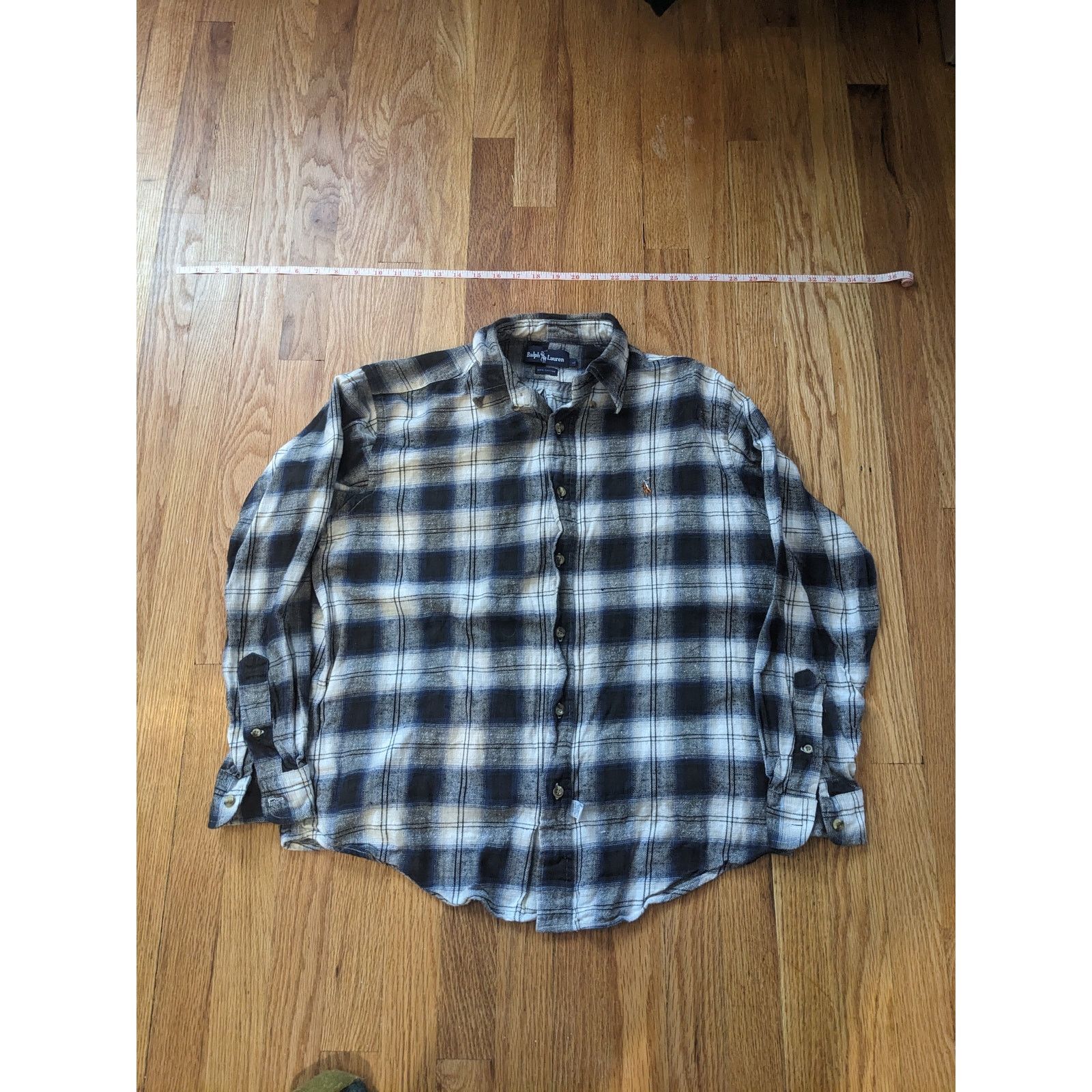 Polo Ralph Lauren Polo Ralph Lauren Flannel Shirt Size US L / EU 52-54 / 3 - 1 Thumbnail