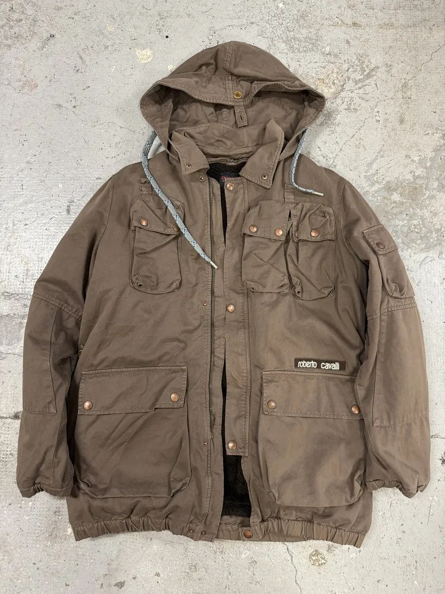 Roberto Cavalli FW2006 Roberto Cavalli Utility Multi-Pockets Brown Jacket Size US S / EU 44-46 / 1 - 5 Thumbnail