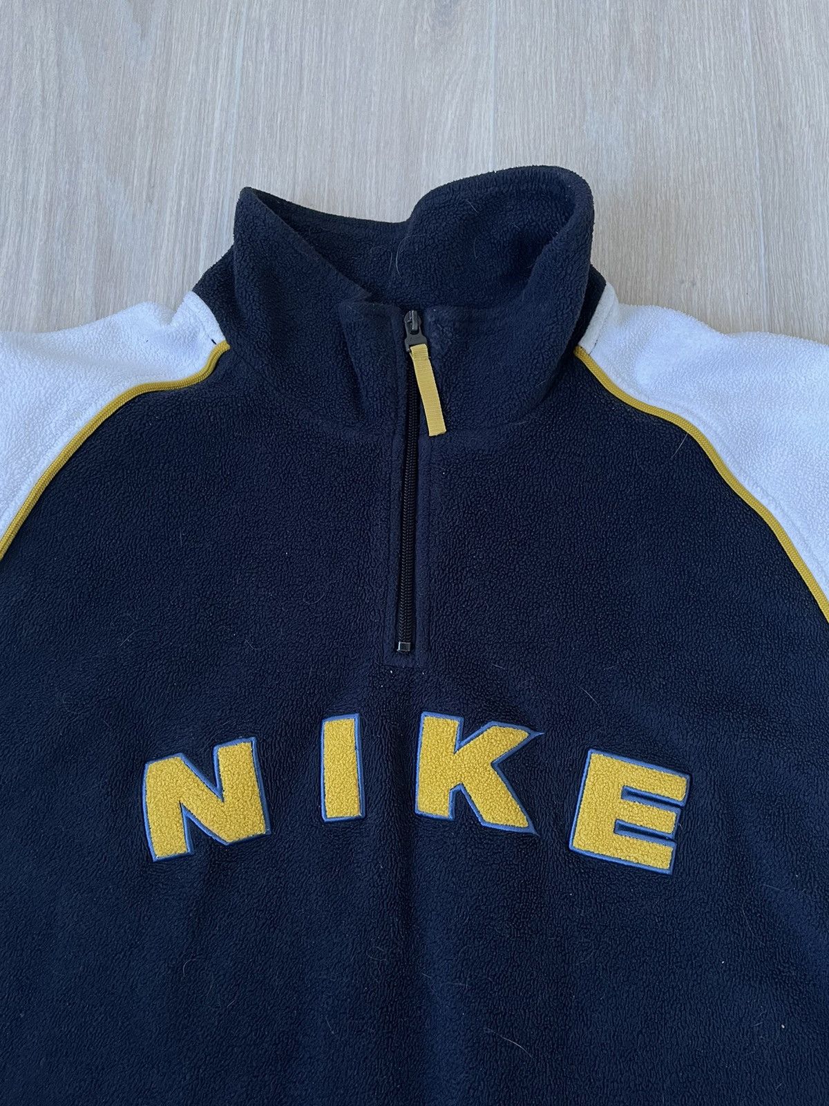 Nike × Vintage Vintage Nike fleece hoodie Y2K 90s Size US XL / EU 56 / 4 - 2 Thumbnail