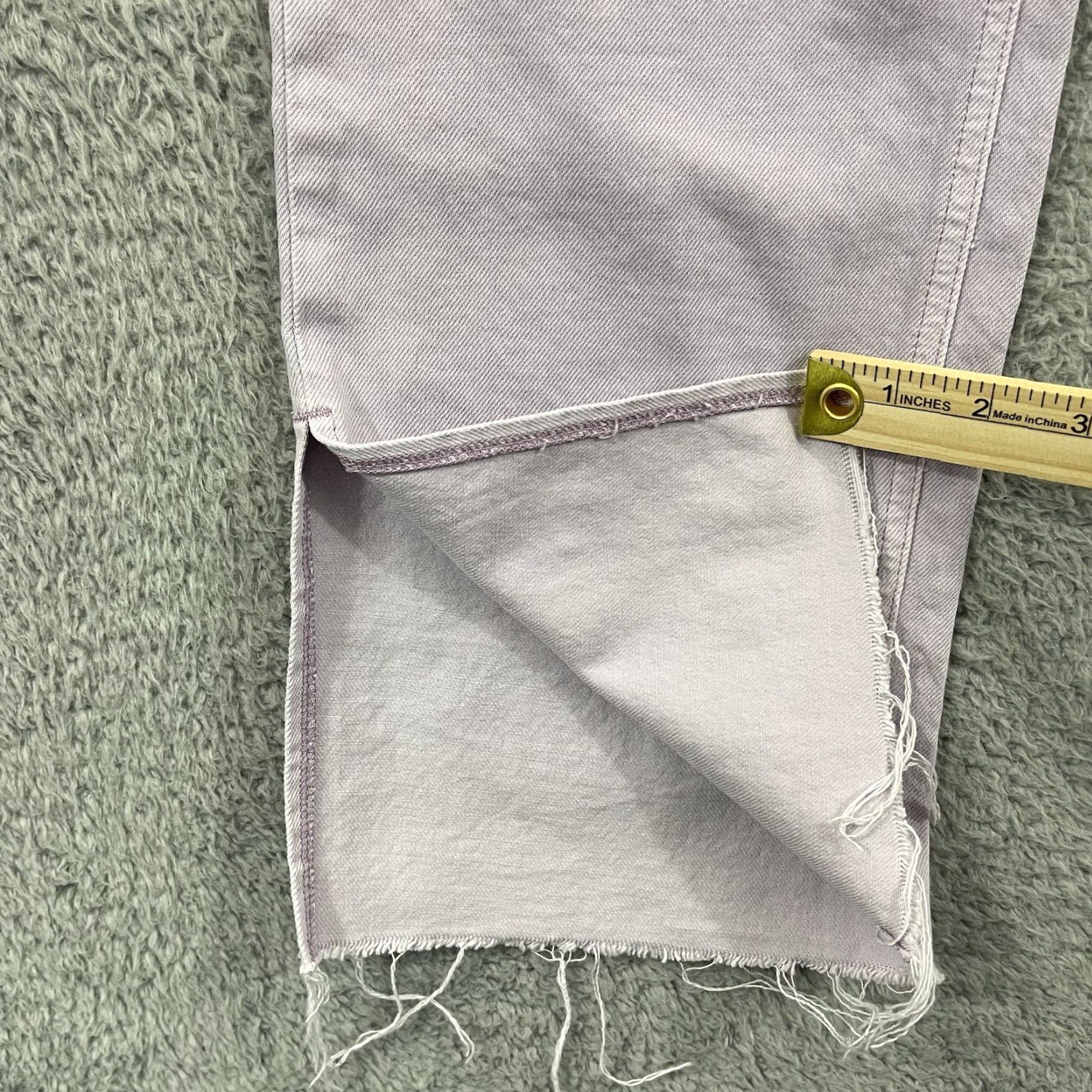 Gap VINTAGE GAP Jeans Womens 27/4R Purple 90s Loose High Rise Denim Pocket Zip Boho Grunge by GAP 1969 Womens Jeans Size 27" / US 4 / IT 40 - 3 Thumbnail