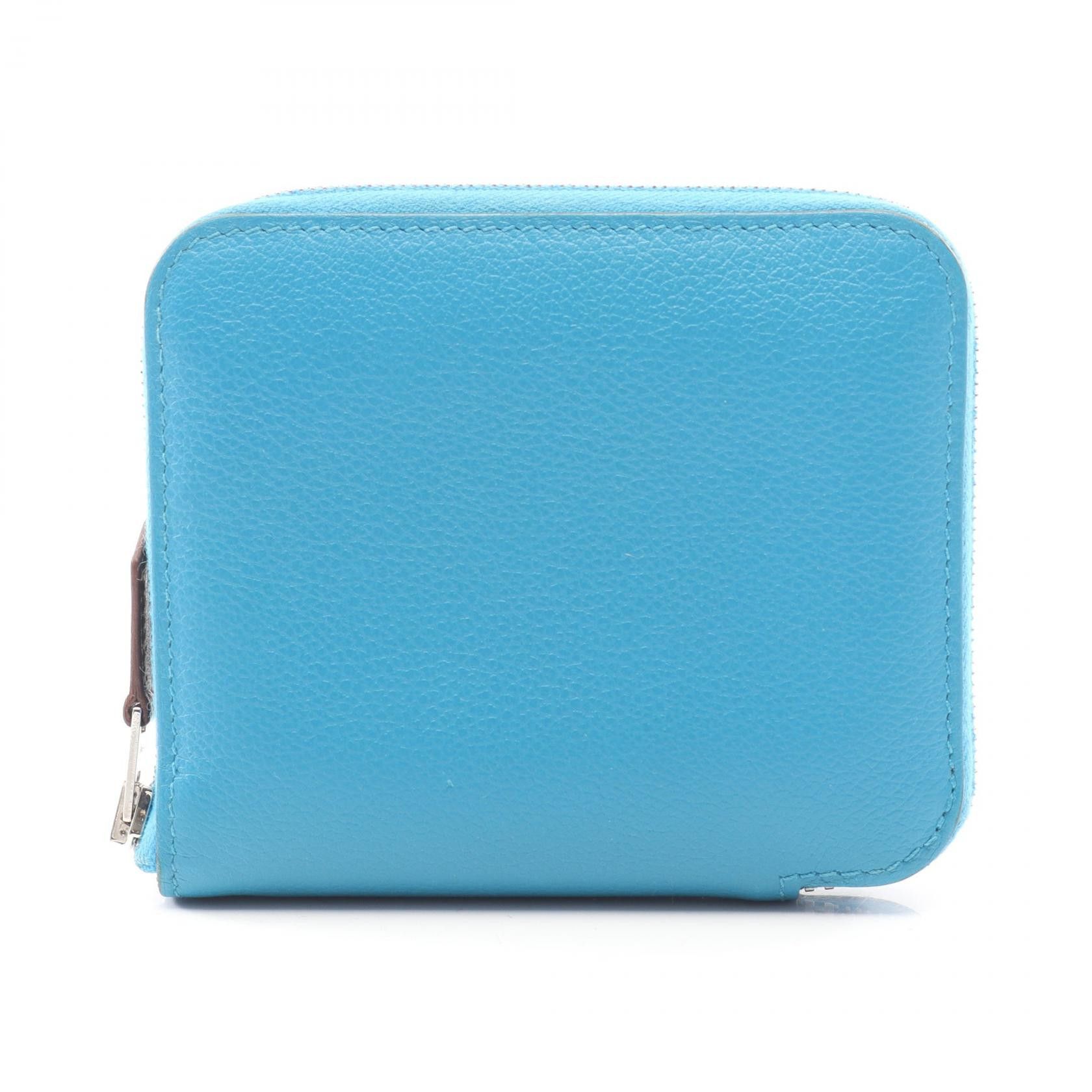 Hermes Hermes Hermes Azap Compact Silk In Evercolor Leather Wallet Leather Short Wallet B2023 DUTY FREE for USA Size ONE SIZE - 1 Thumbnail