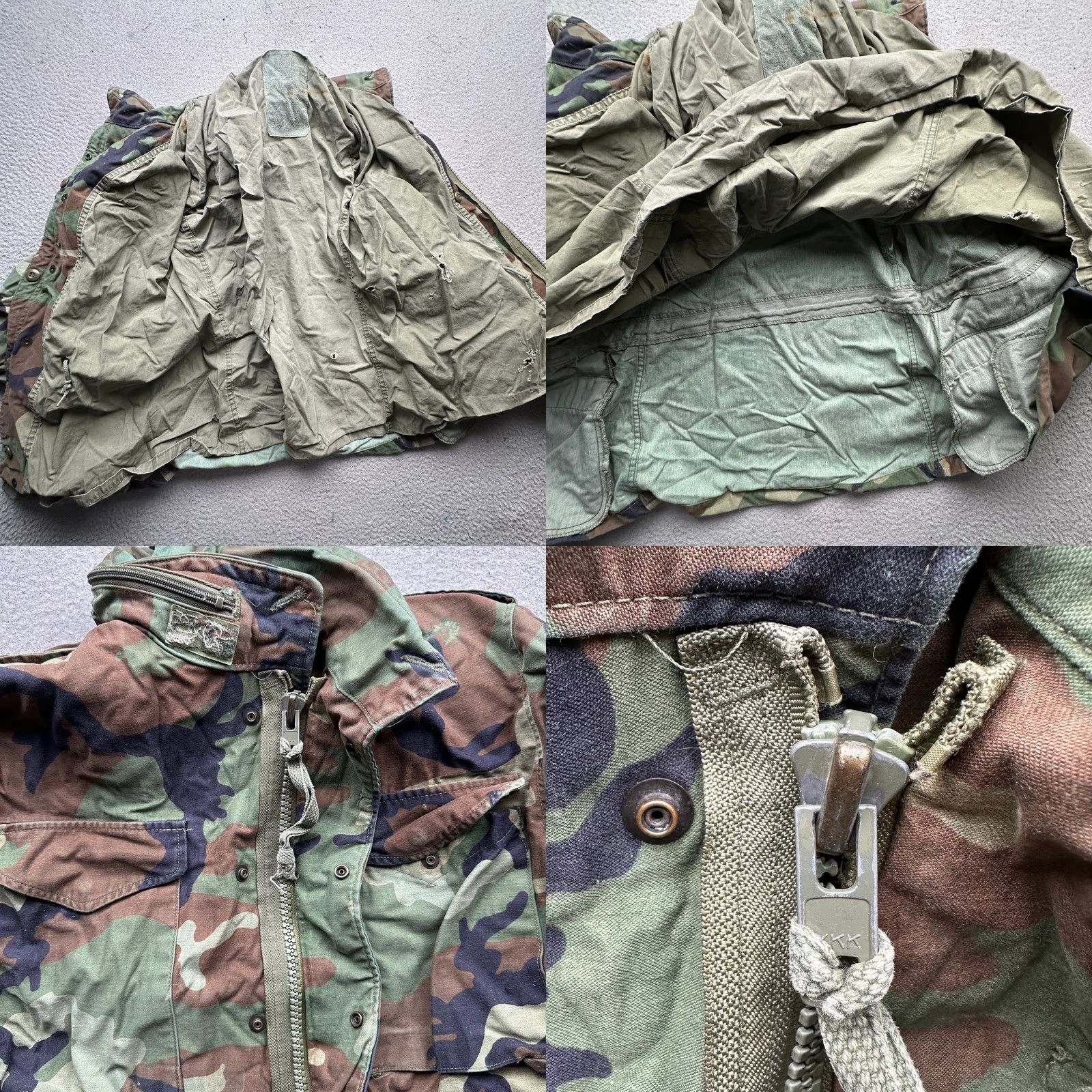 Vintage VINTAGE US ARMY M-65 FIELD JACKET Men Small Regular Woodland Military Camouflage Jacket Size US S / EU 44-46 / 1 - 9 Thumbnail