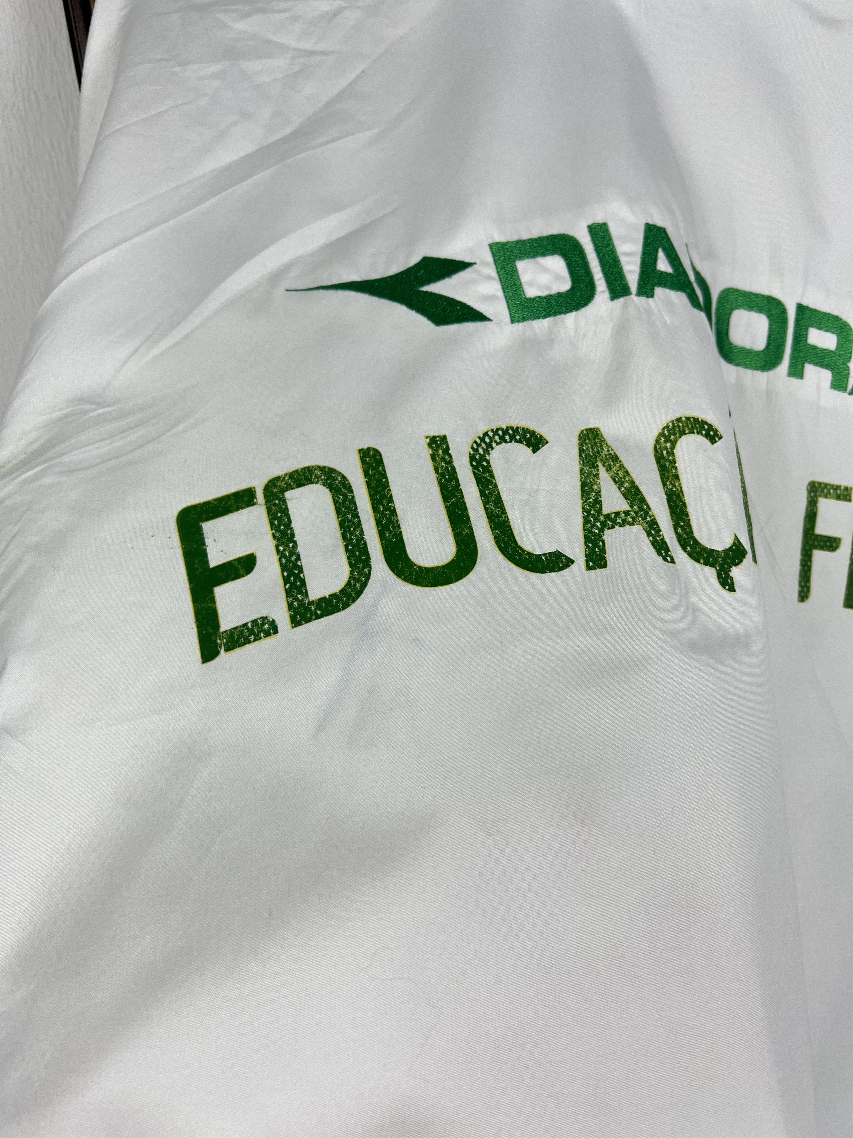 Diadora Vintage Diadora Palmeiras Football Jacket Soccer Track Top Size US XXL / EU 58 / 5 - 12 Thumbnail