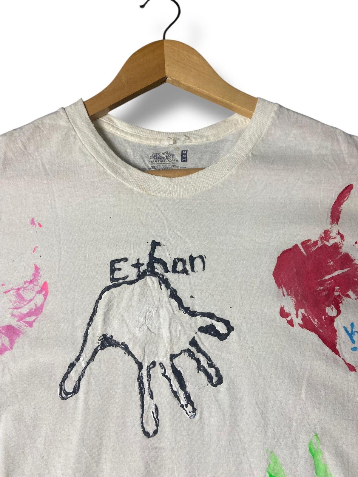 Fruit Of The Loom Fruit of The Loom Custom Multicolored Handprints Tee (166) Size US M / EU 48-50 / 2 - 6 Thumbnail