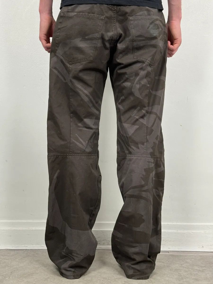 Marithe + Francois Girbaud 2000s Marithé + François Girbaud Brown Nylon Tattoo Large Pants Size US 34 / EU 50 - 4 Thumbnail