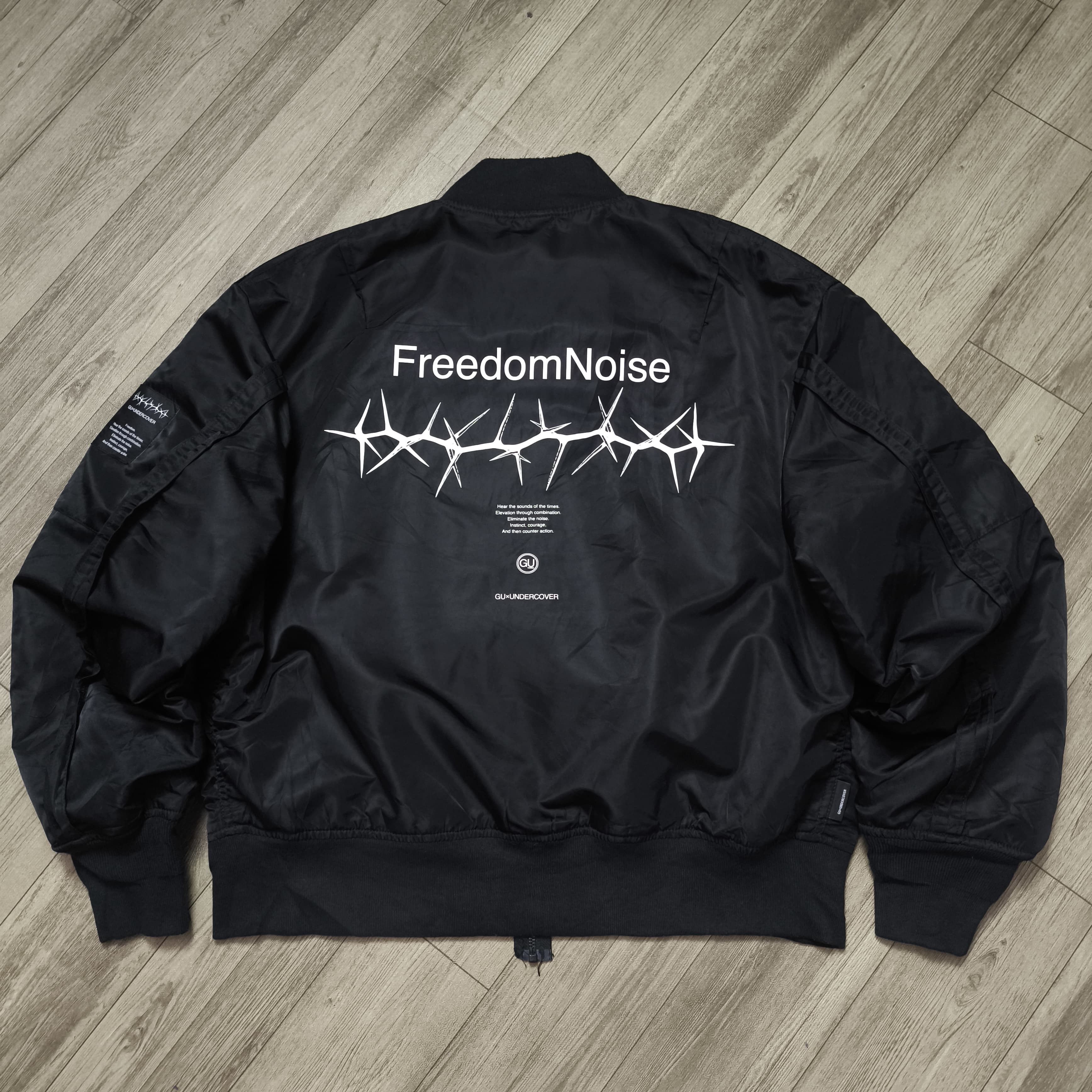 GU × Undercover Undercover GU Freedom Noise MA-1 Bomber Jacket Size US M / EU 48-50 / 2 - 2 Thumbnail