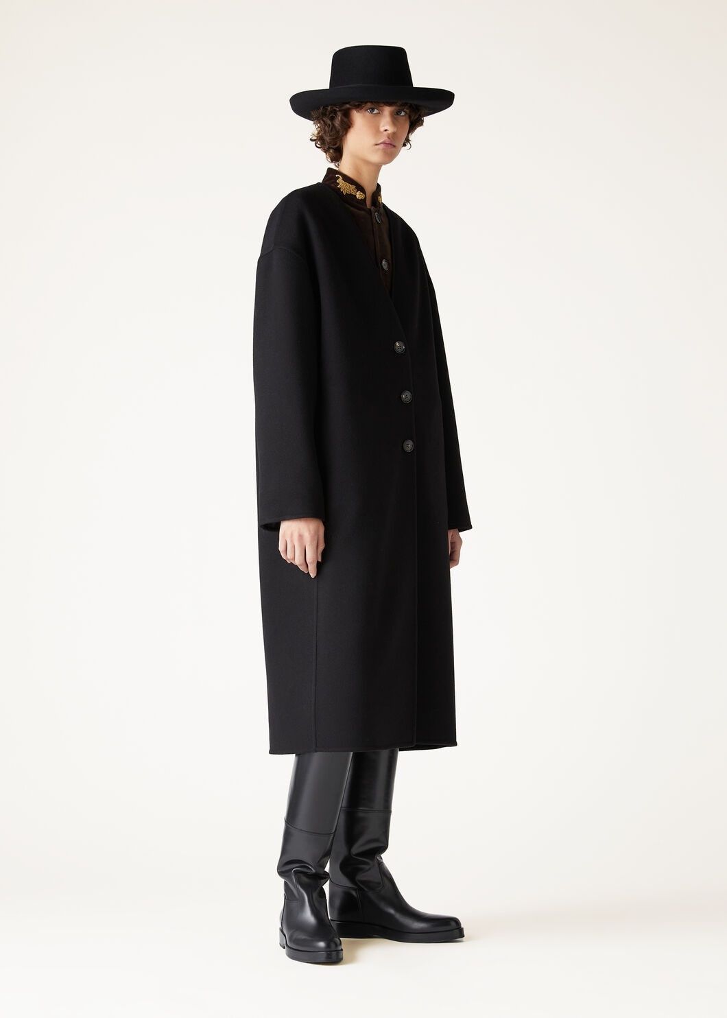 Loro Piana o1w1db10825 FAO5192 Brady Coat in Black Size M / US 6-8 / IT 42-44 - 4 Thumbnail