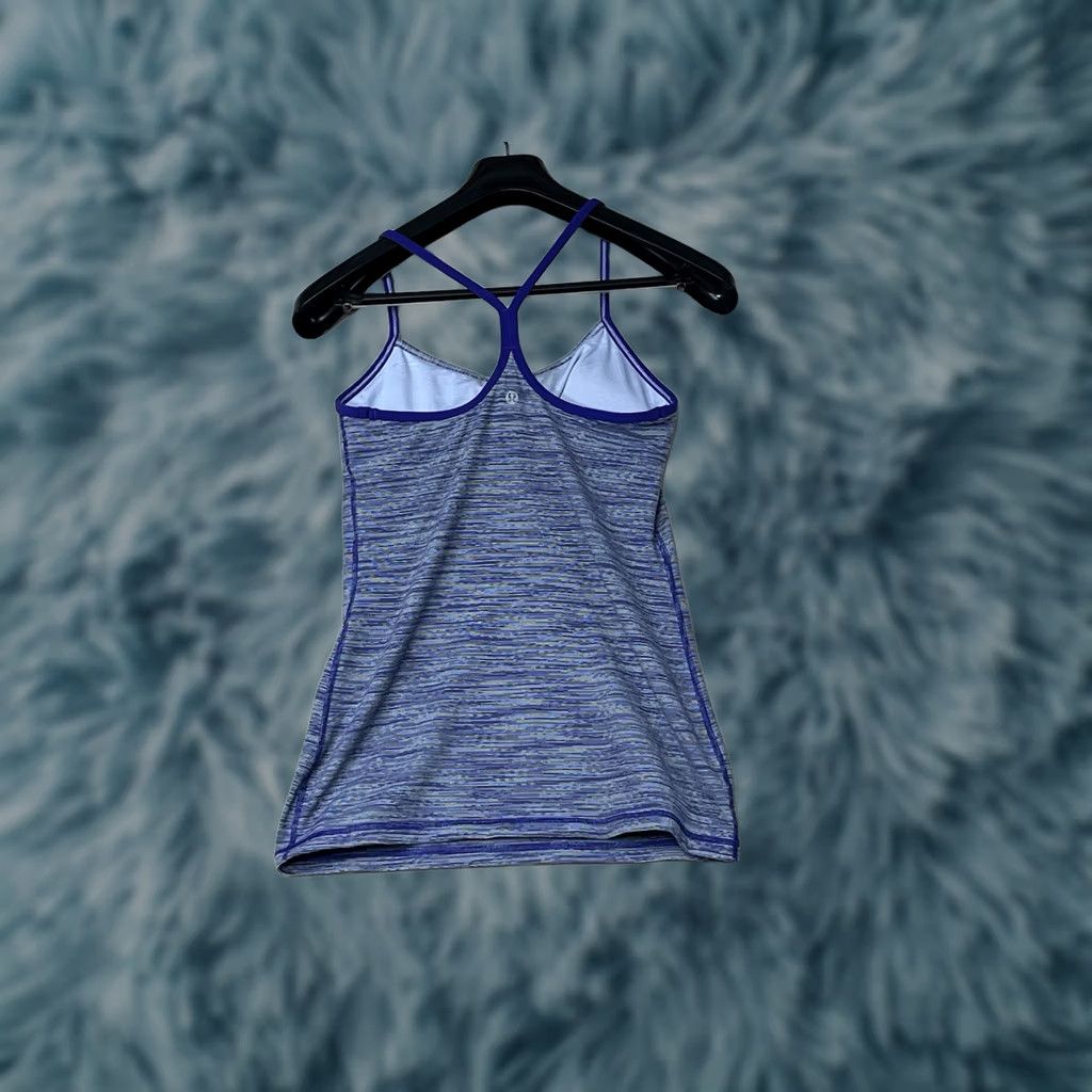 Lululemon Lululemon Power Y Tank Purple Space Dye 8 Womens Sleeveless Racerback Built-In Bra Moisture Wicking Athletic Yoga Gym Training Workout Top Size M / US 6-8 / IT 42-44 - 1 Thumbnail