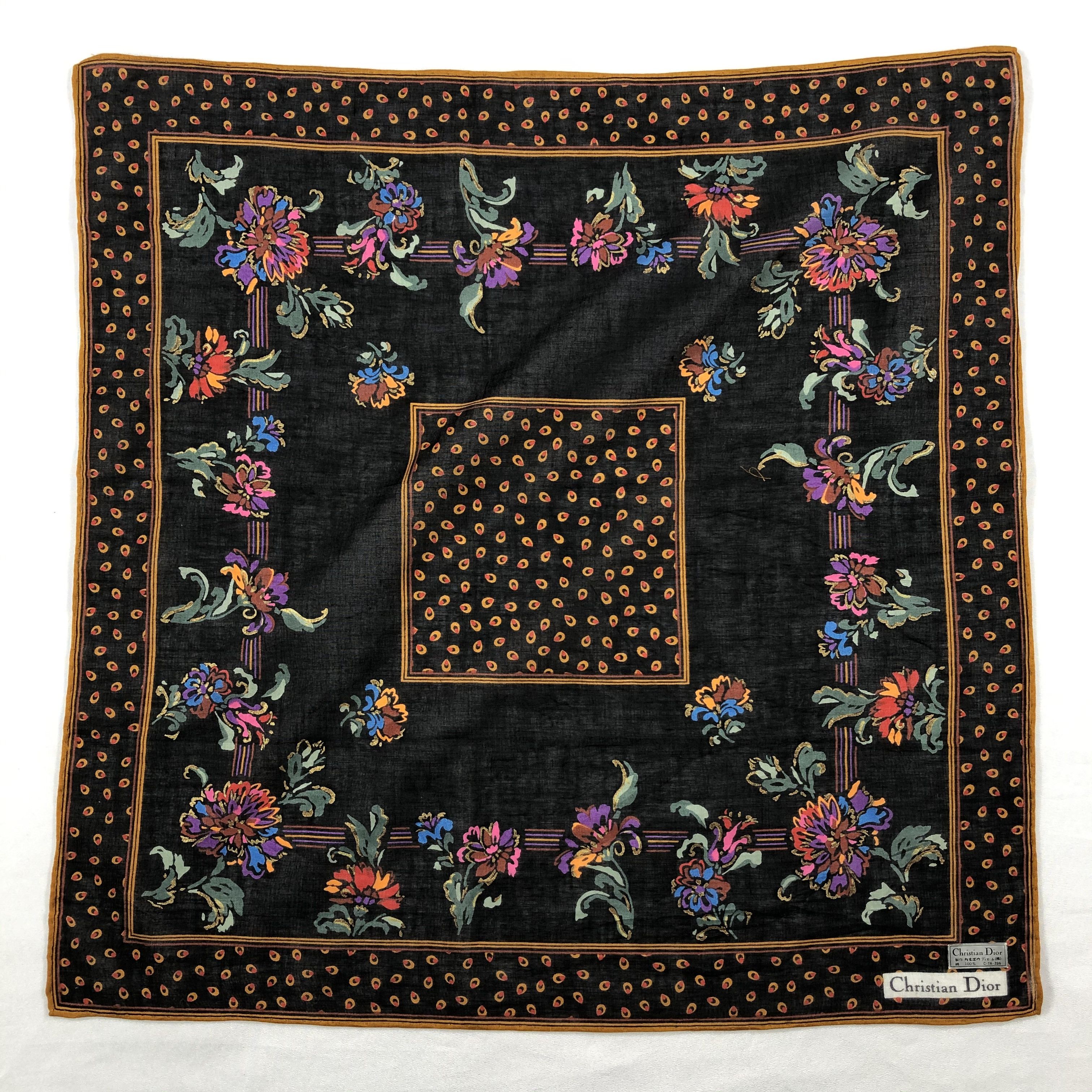 Vintage Christian Dior Neckerchief / Bandana / Handkerchief Size ONE SIZE - 3 Thumbnail