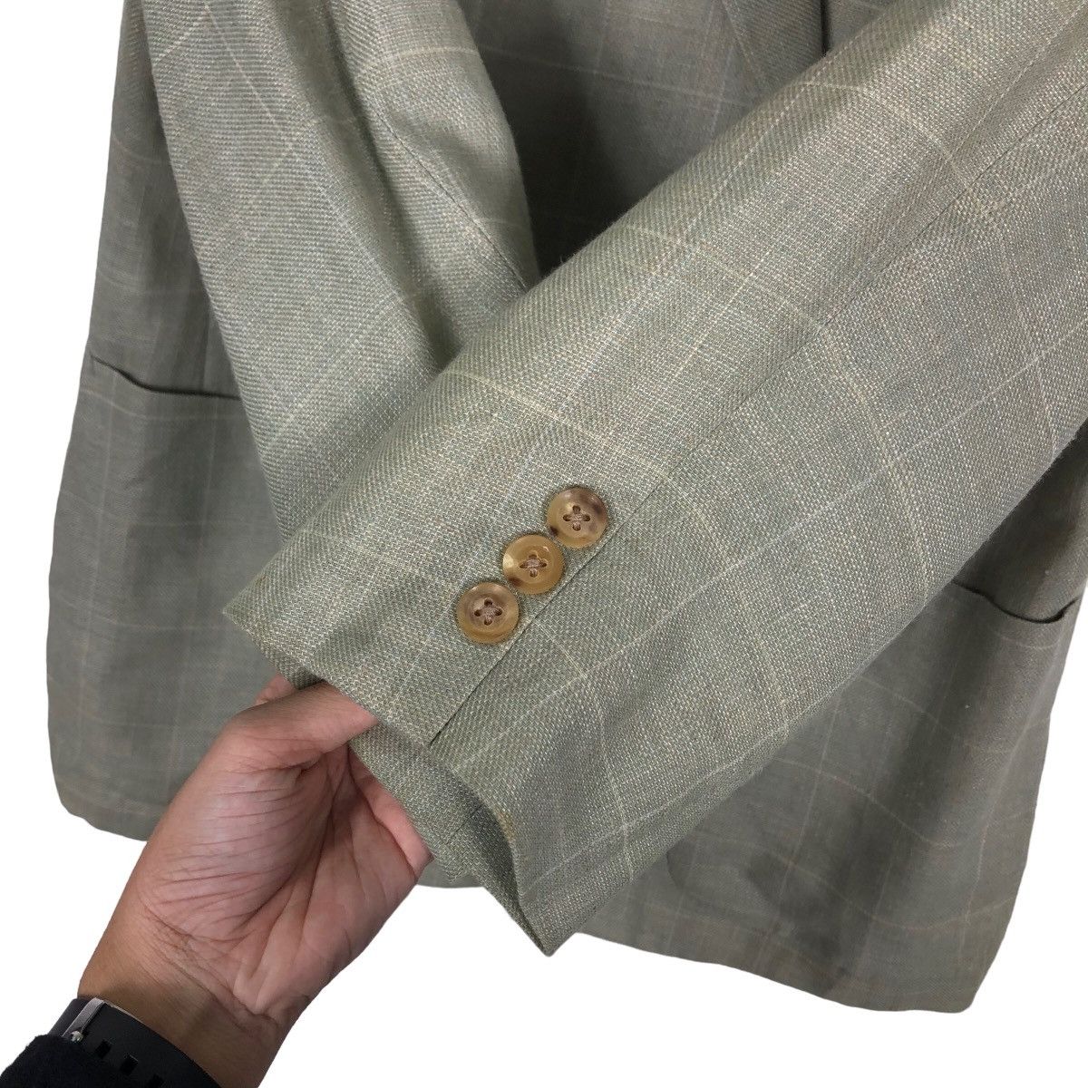 Burberry 🔥 Double Breast Coats Jacket Burberry Nova Check Tartan Size US M / EU 48-50 / 2 - 11 Thumbnail