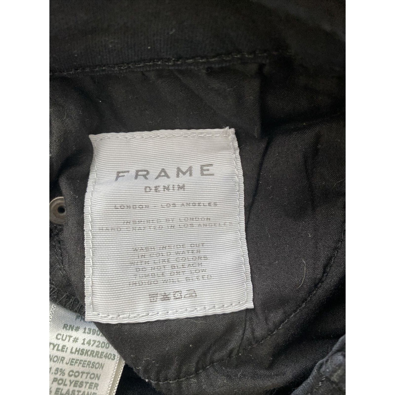Frame FRAME Denim Le High skinny Jeans Women's 25 Black Film Rip Size 25" / US 0 / IT 36 - 10 Thumbnail