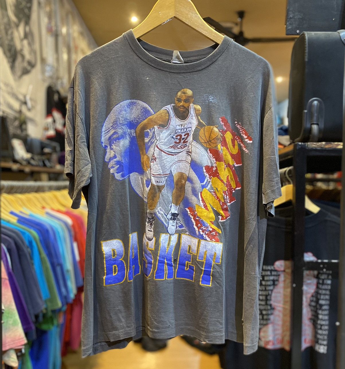 Jordan Brand × NBA × Vintage T shirt Rap Tee Jordan x Barkley Vintage 80’s 90’s nba faded Size US XL / EU 56 / 4 - 1 Thumbnail