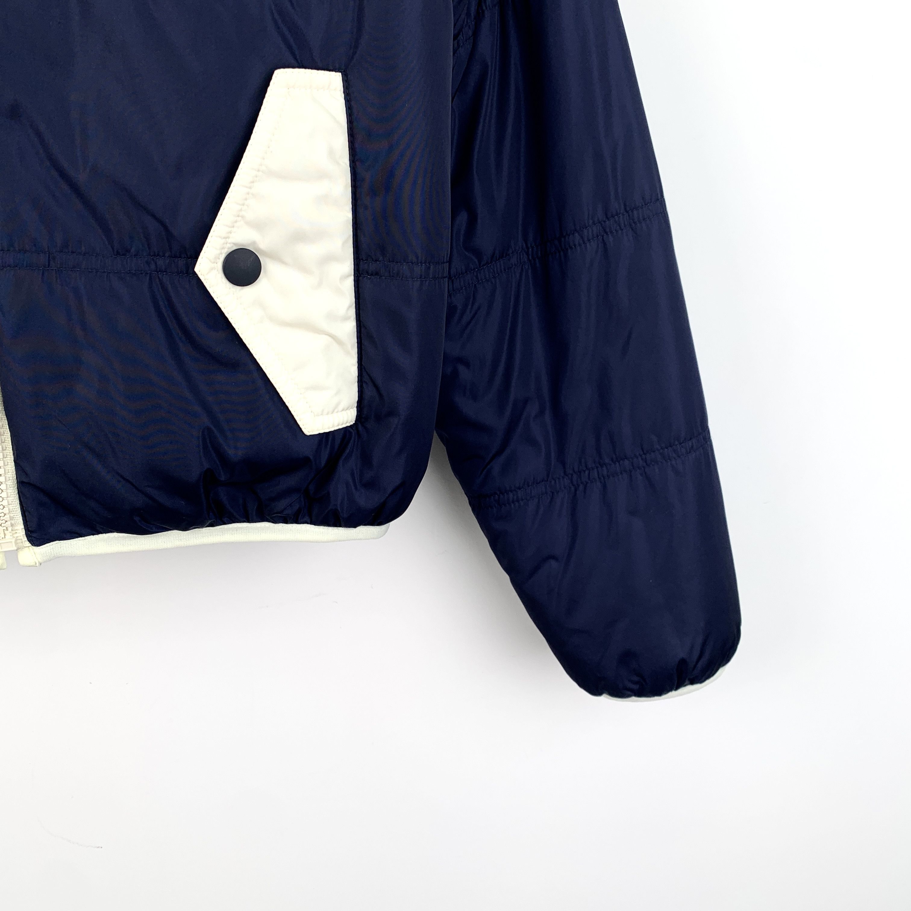 Gucci Gucci Navy Shearling-Lined Hooded Cotton Jacket (Size S) Size US S / EU 44-46 / 1 - 6 Thumbnail