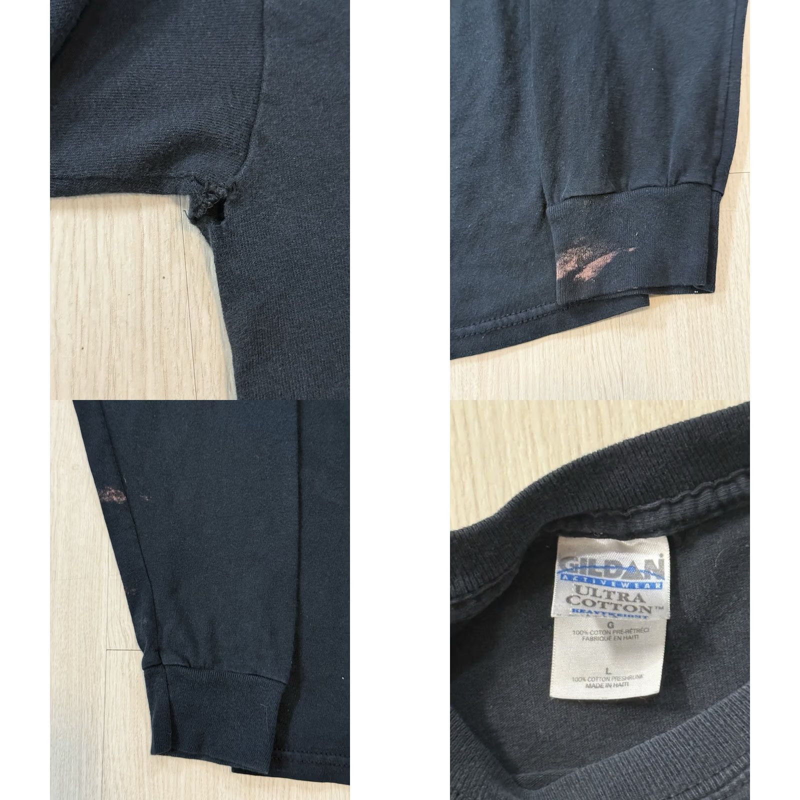 Gildan VINTAGE Choking Victim No Gods/No Managers Longsleeve Shirt L Black Nike? Size US L / EU 52-54 / 3 - 8 Thumbnail