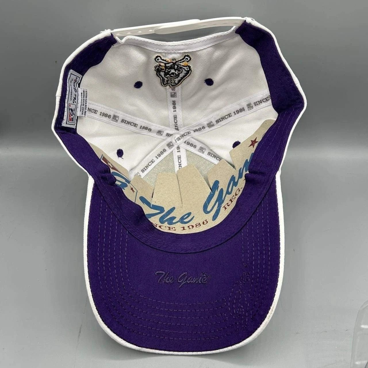 The Game East Carolina Pirates Hat Men White Purple Snap Back Cotton Size ONE SIZE - 2 Thumbnail