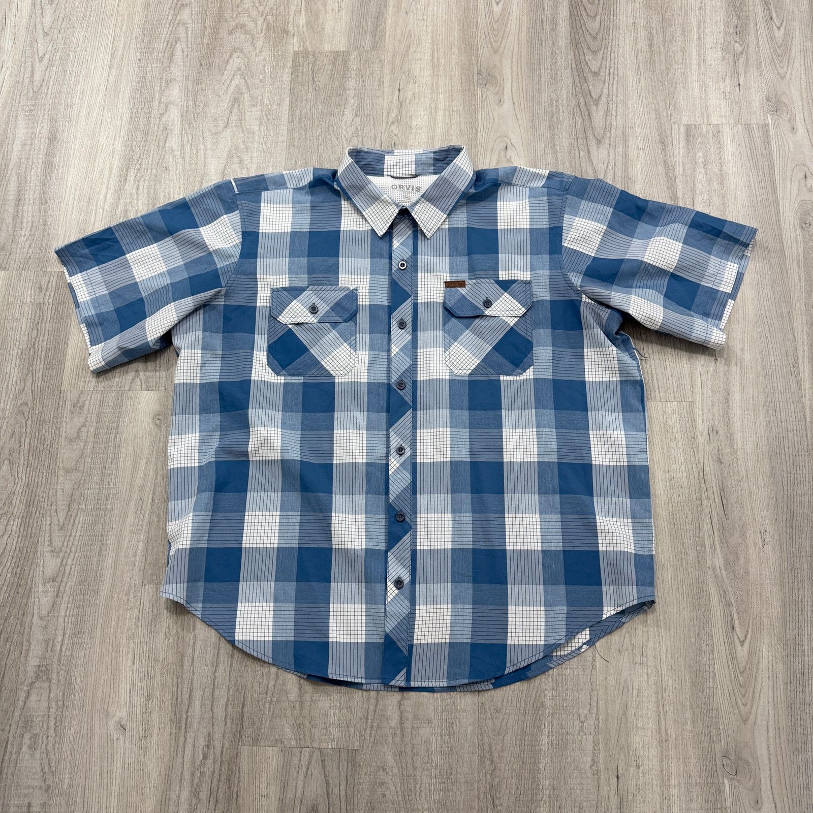 Orvis Orvis Classic Collection Shirt Men's XXL Blue White Plaid Size US XXL / EU 58 / 5 - 1 Thumbnail