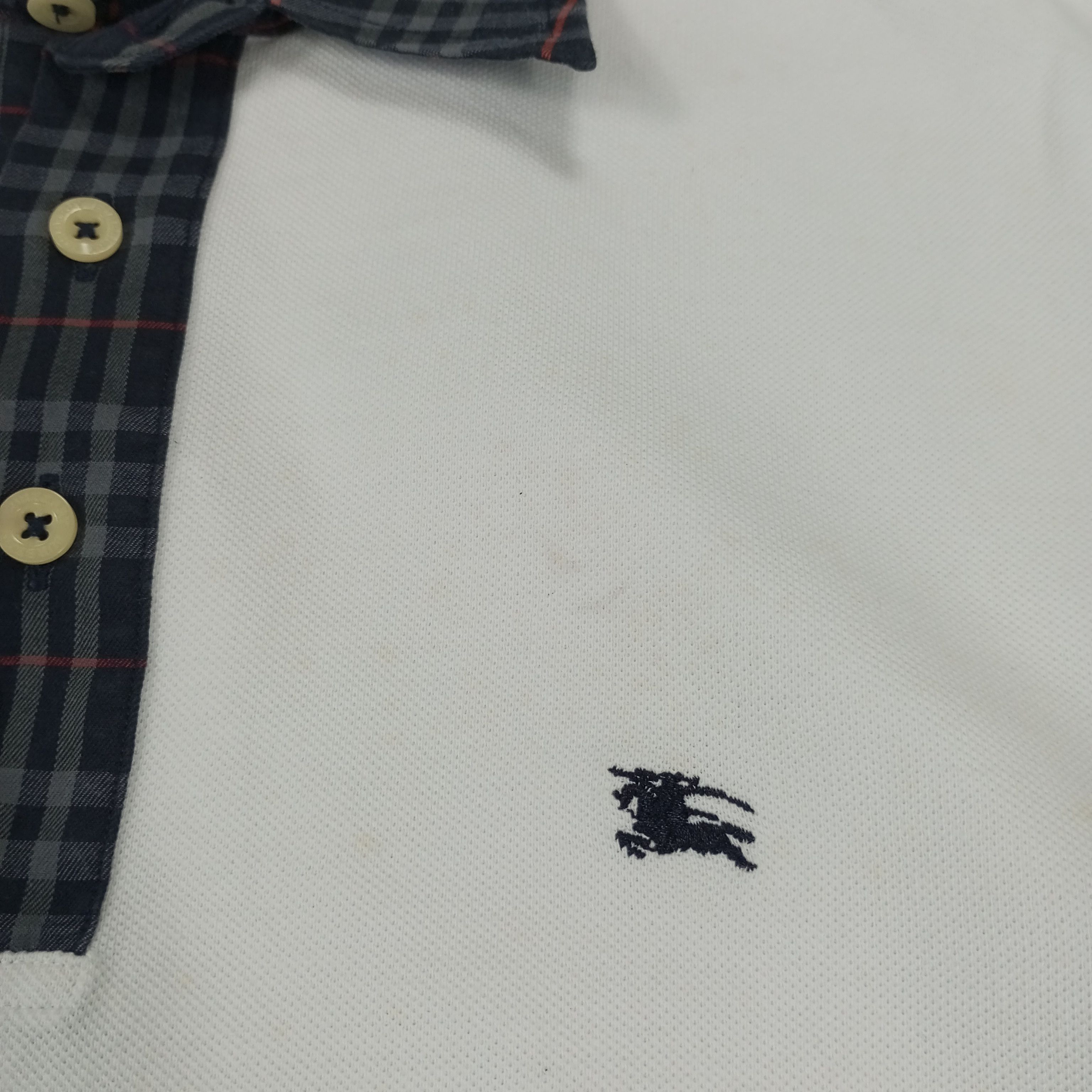 Burberry × Vintage Burberry London Fashion Style Small Logo Design Polos Size US M / EU 48-50 / 2 - 9 Thumbnail