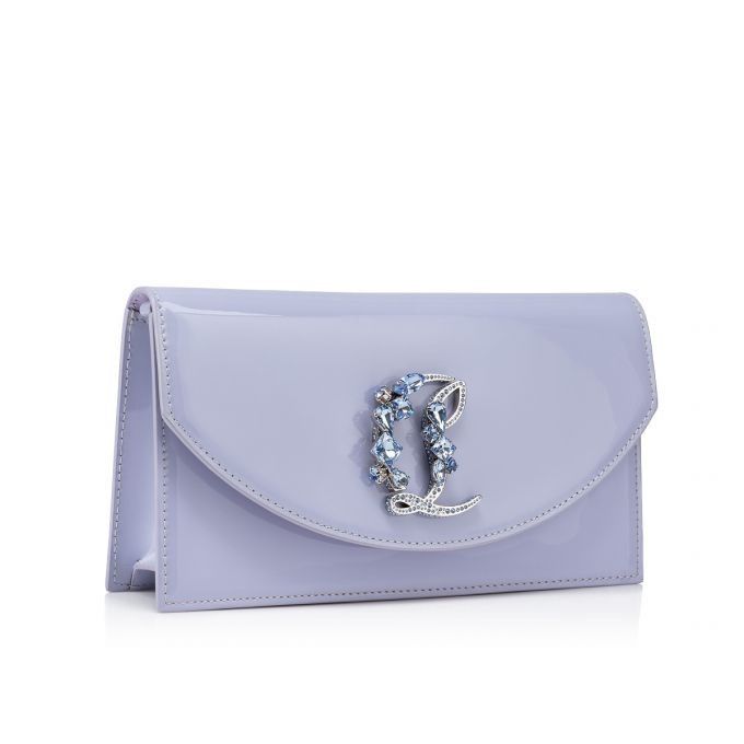 Christian Louboutin o1s1wg111124 Size: OS/ Loubi54 Crepe Clutch in Purple Size ONE SIZE - 2 Thumbnail