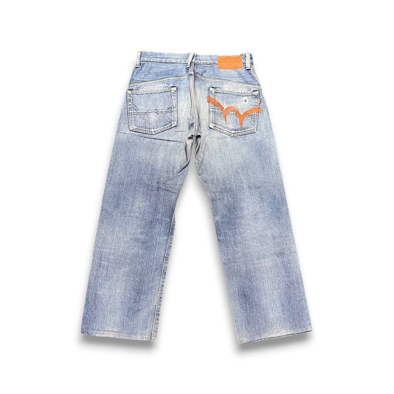 Edwin × Vintage Vintage Distressed Edwin Selvedge Denim Jeans Size US 34 / EU 50 - 2 Thumbnail