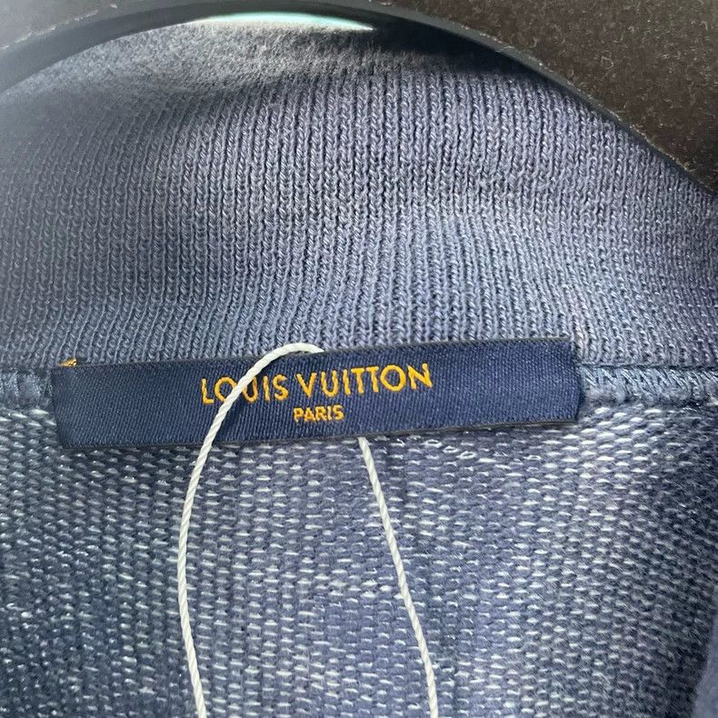 Louis Vuitton Louis Vuitton Full logo half zip blue knit jacket 2501-Next Size US XXL / EU 58 / 5 - 3 Thumbnail