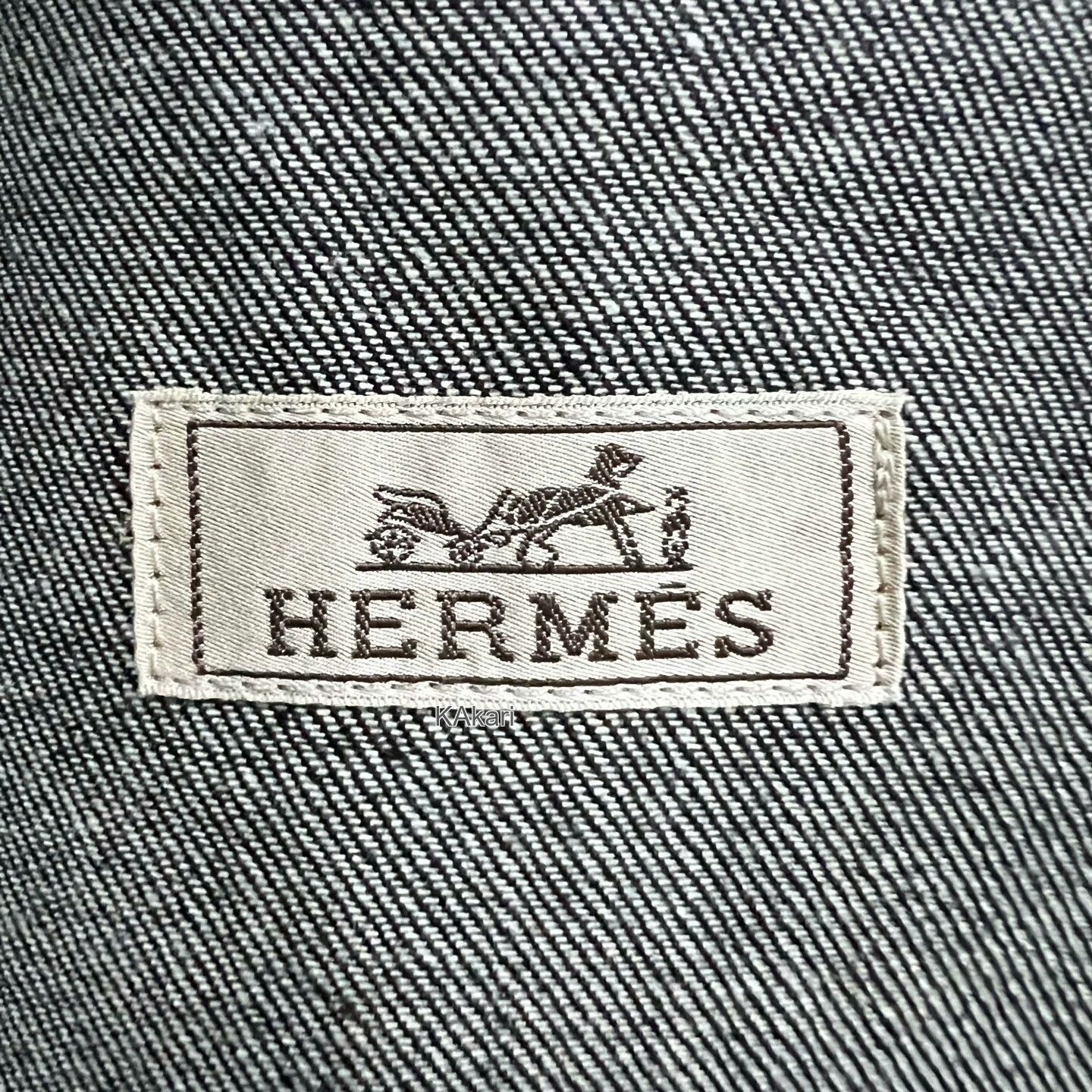 Hermes Hermes Embroidered Logo Denim Jacket Size US M / EU 48-50 / 2 - 3 Thumbnail