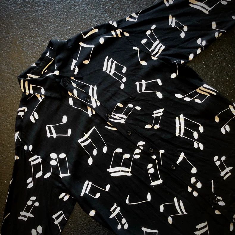 Saint Laurent Music Note Shirt | Grailed