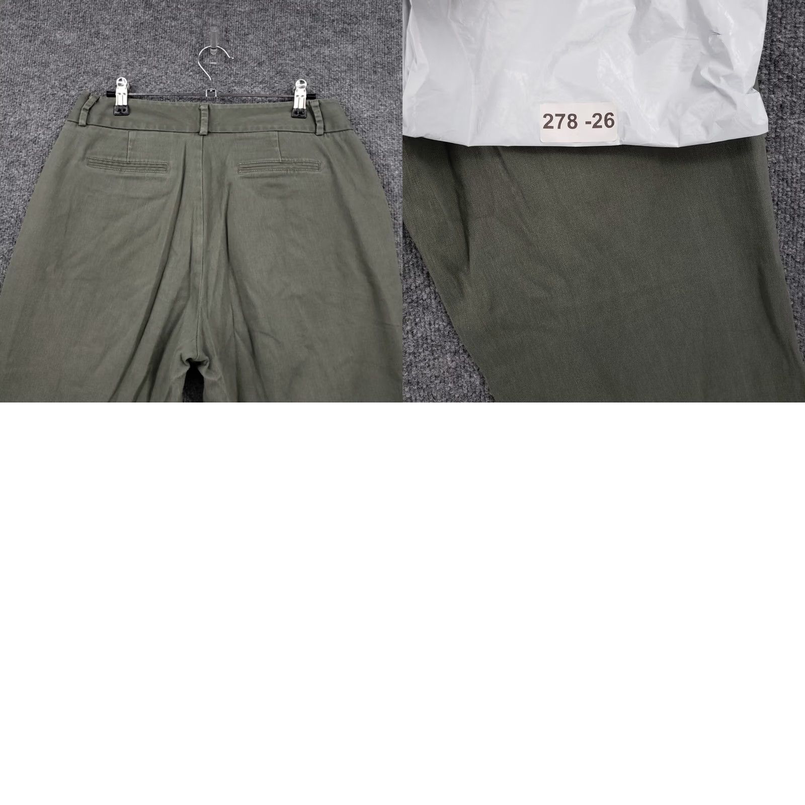 Dockers Dockers Pants Womens 10 Short Green Straight Leg Mid Rise Flat Front Casusal Size 32" / US 10 / IT 46 - 9 Thumbnail