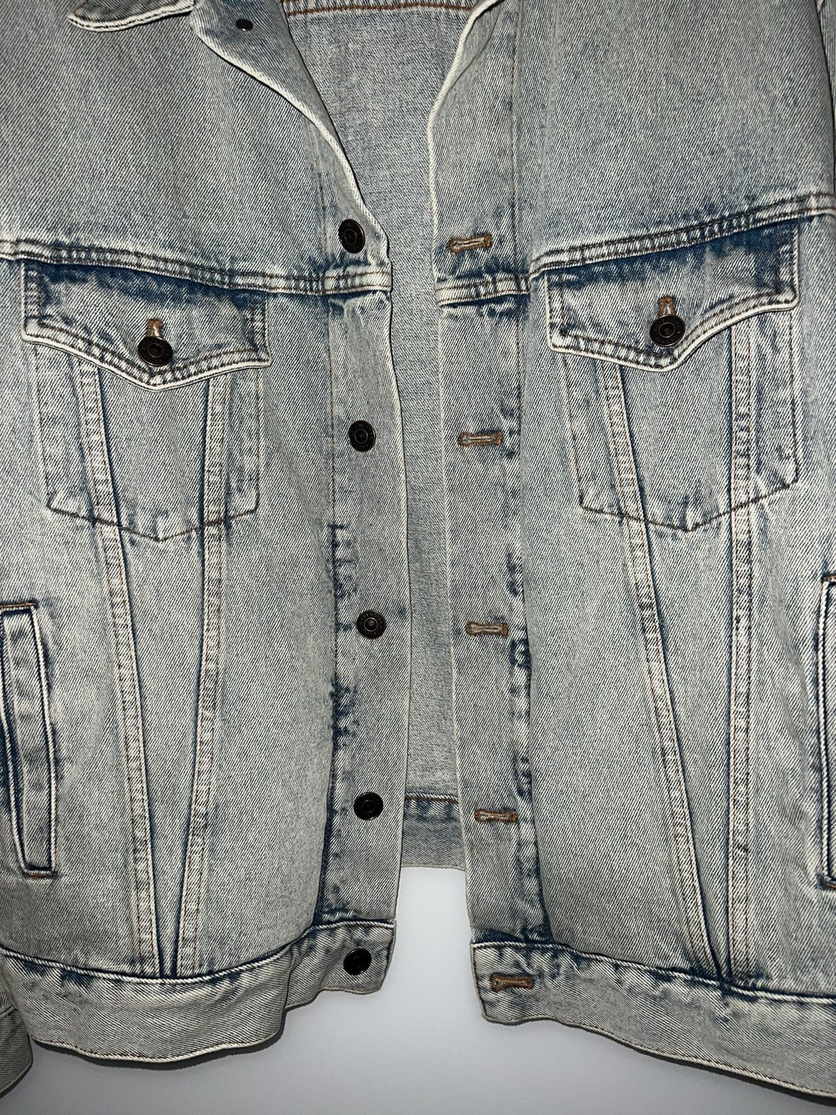 Balenciaga Balenciaga Logo Denim Jacket Size US L / EU 52-54 / 3 - 8 Thumbnail