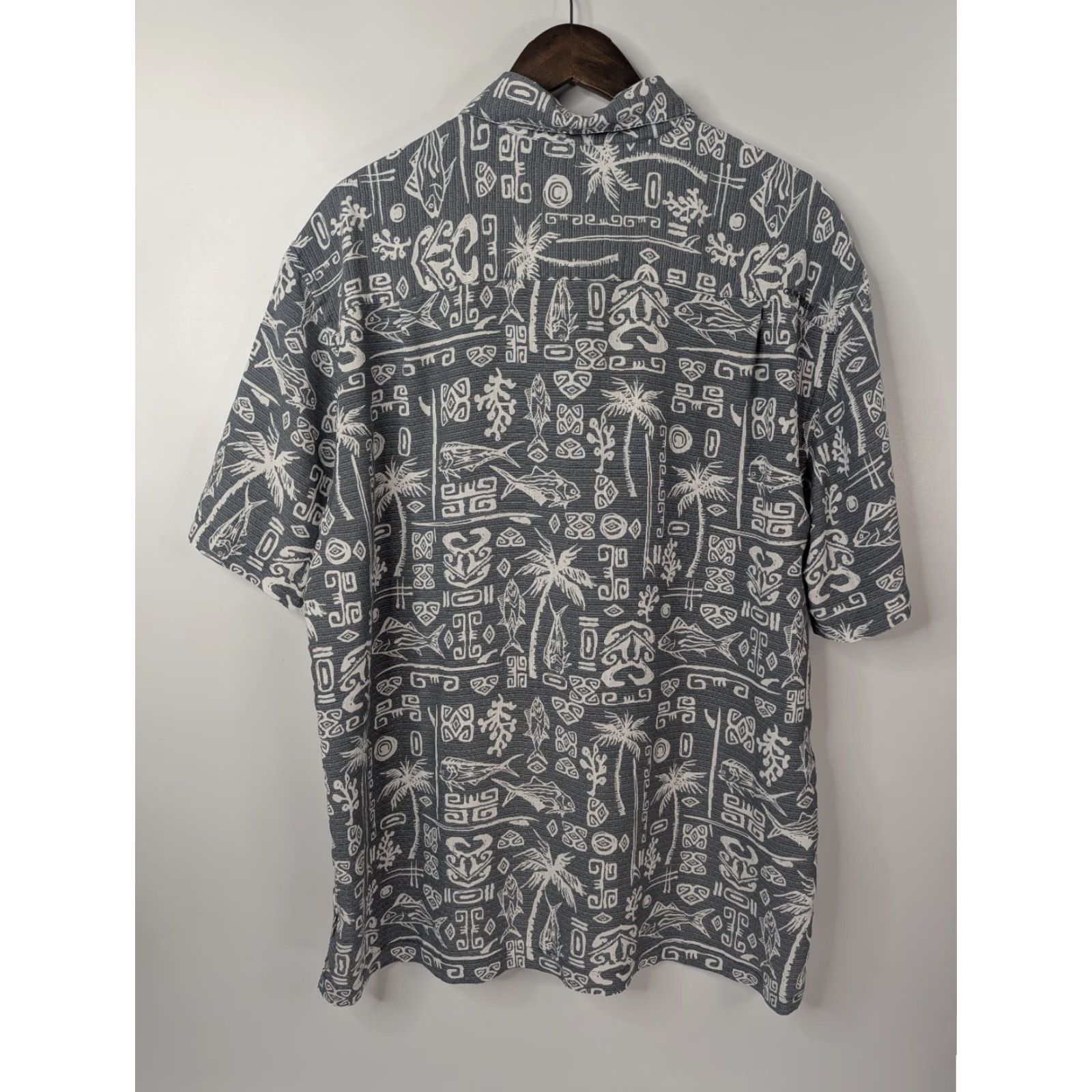 Quiksilver Quiksilver Waterman Sea the World Hawaiian Shirt Mens XL Blue Floral Modal Beach Shirt Size US XL / EU 56 / 4 - 3 Thumbnail