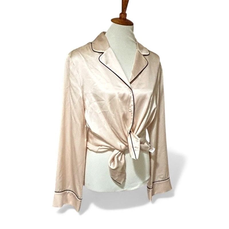 Cos COS 100% Silk Pajama Shirt Blouse Size S Size S / US 4 / IT 40 - 7 Thumbnail