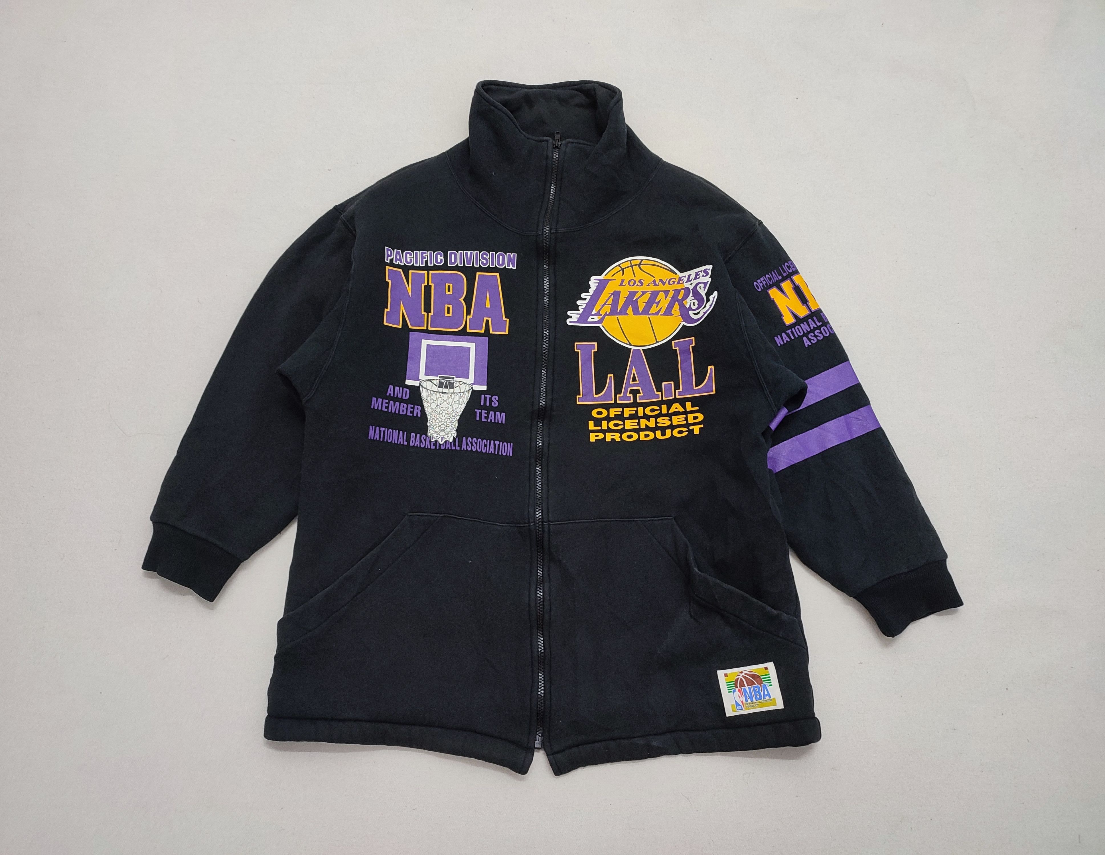 NBA × Vintage Vintage 1990s LA Lakers NBA Official Product Jacket Size US M / EU 48-50 / 2 - 1 Thumbnail