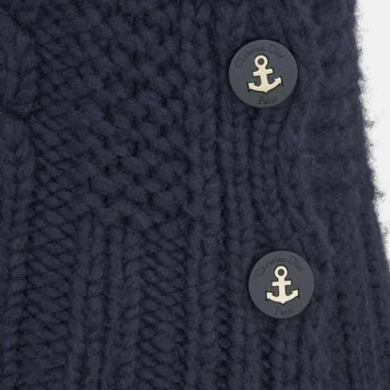 Dior o1w1db11225 454T07 Sweater Vest in Navy Blue Size L / US 10 / IT 46 - 3 Thumbnail