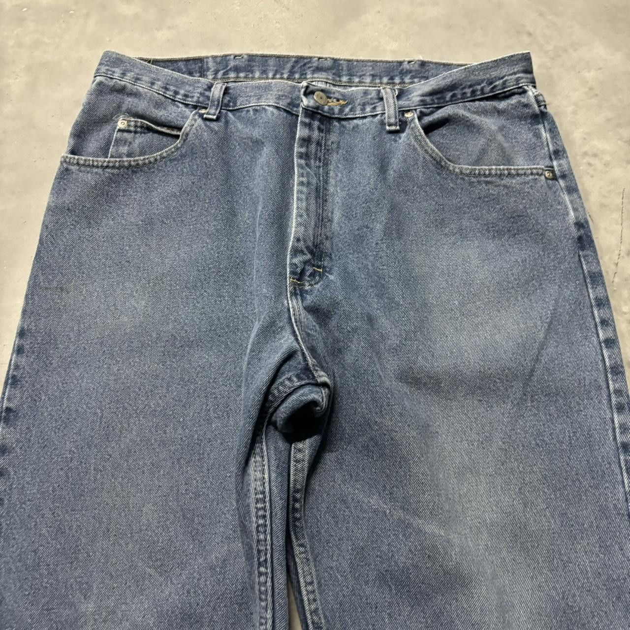 Japanese Brand × Vintage Crazy Vintage Y2K/2000s Baggy Medium Wash Denim Jeans! Size US 38 / EU 54 - 5 Thumbnail