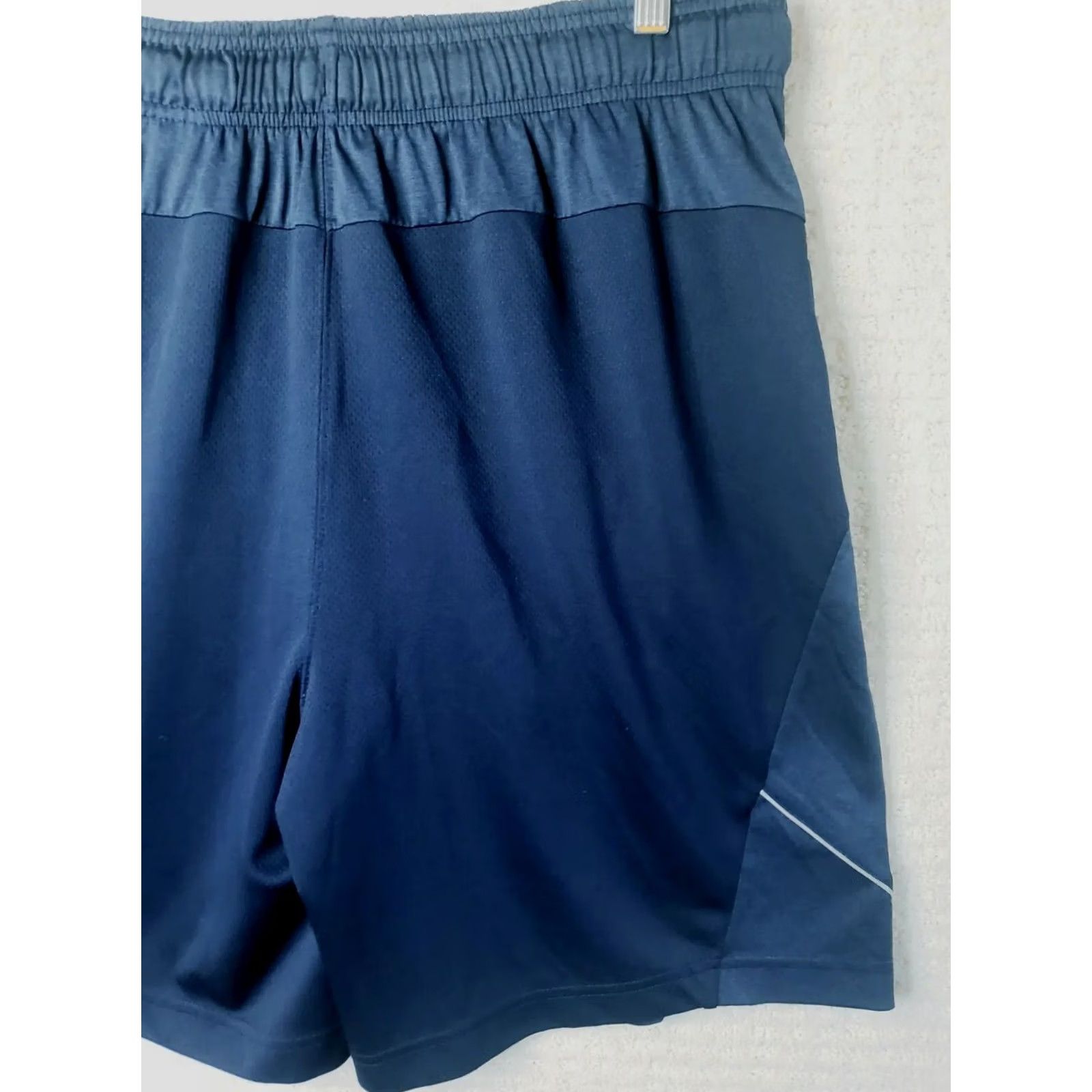 Tapout TAPOUT WWE 9" Stretch Training Shorts Mens L Solid Navy Blue Pockets Drawstring Size US 34 / EU 50 - 7 Thumbnail