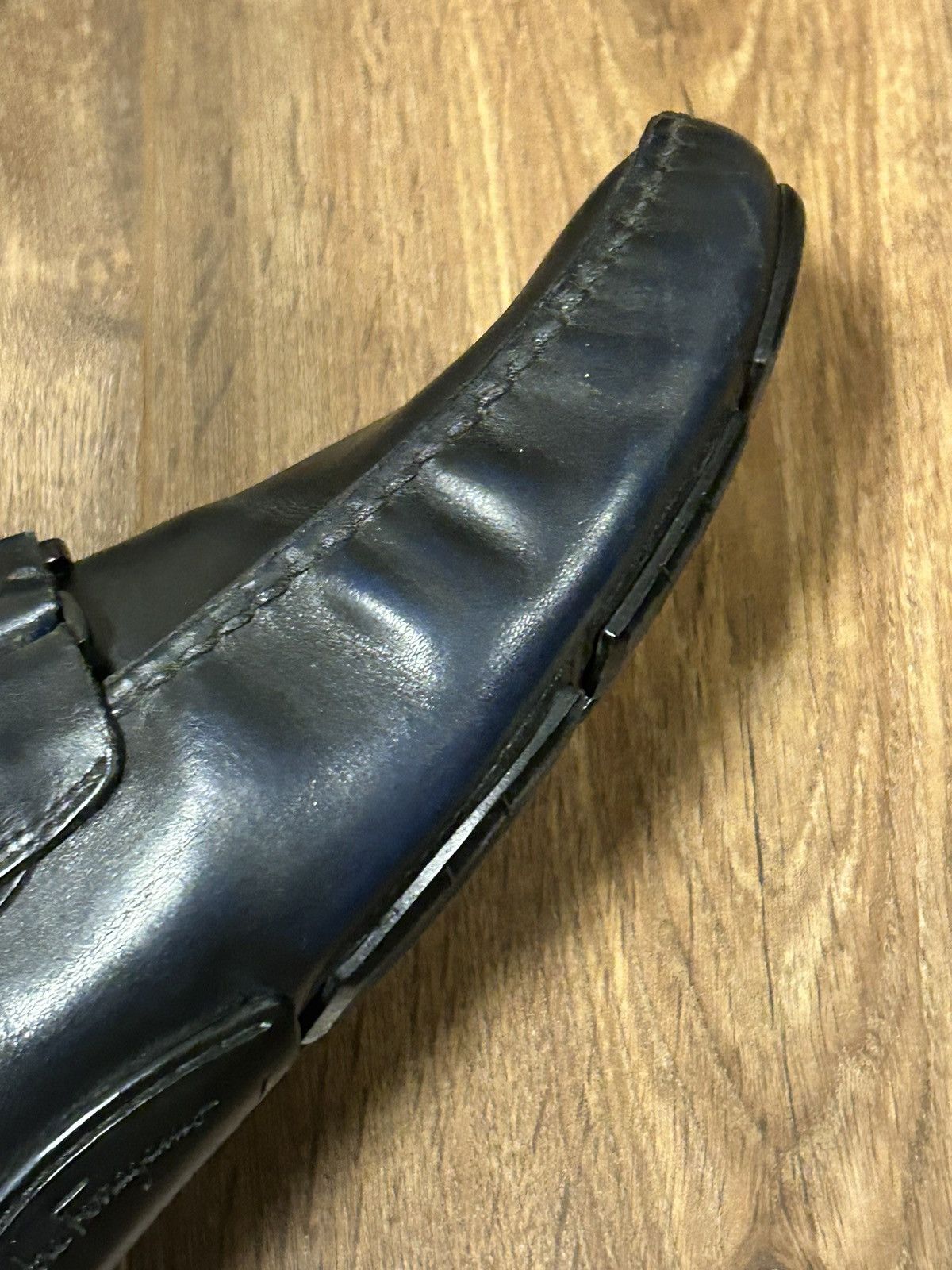 Salvatore Ferragamo × Vintage Vintage Salvatore Ferragamo Leather loafers Size US 10 / EU 43 - 7 Thumbnail