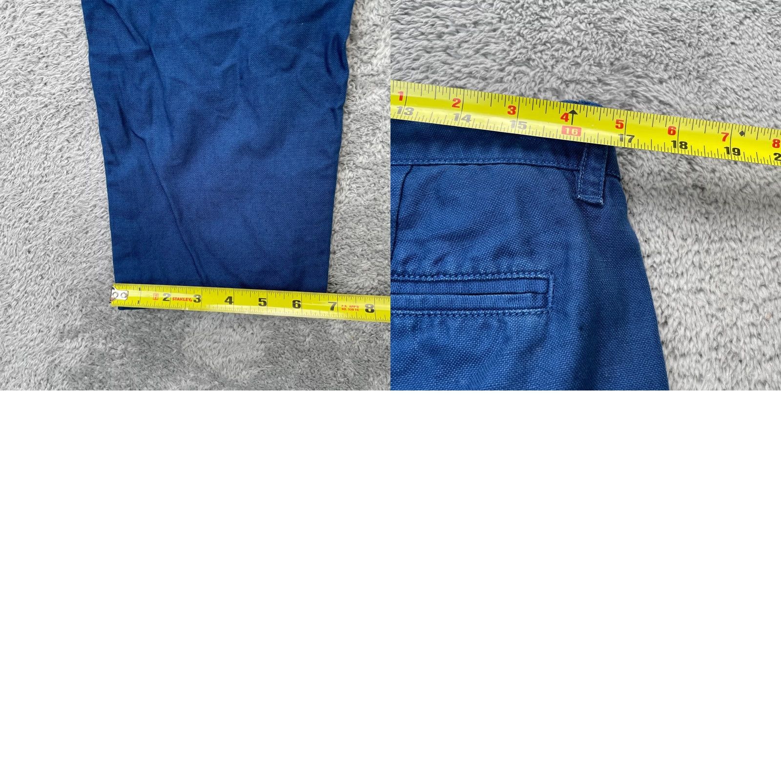 Vintage Jomers Pants Mens 33 Blue Chino Cotton Straight Leg Golf Tennis Resort Wear Size US 33 - 8 Thumbnail