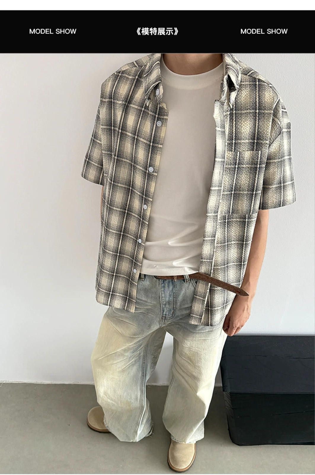 Japanese Brand Plaid Button-Up Shirt Size US M / EU 48-50 / 2 - 2 Thumbnail