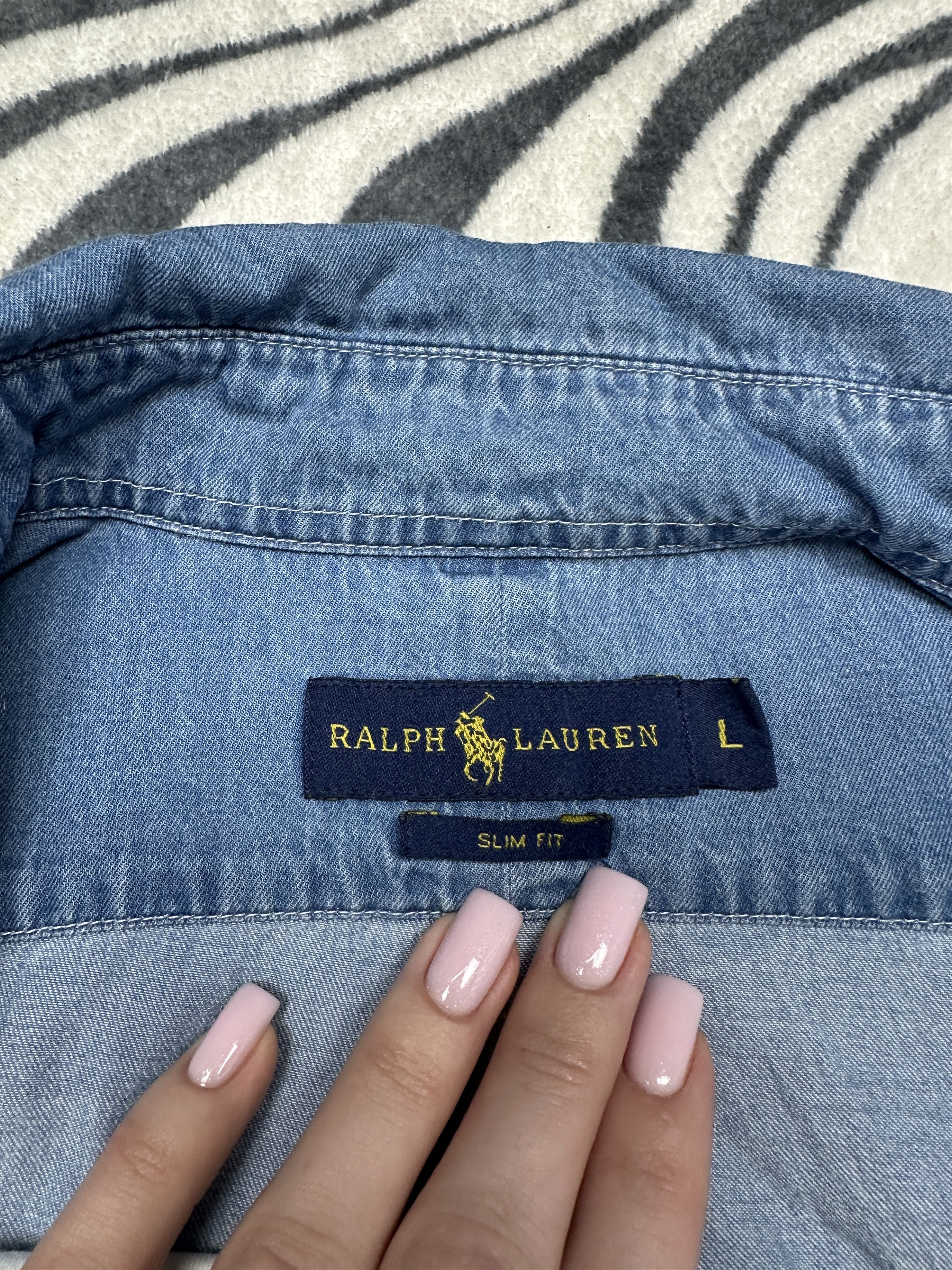 Polo Ralph Lauren Polo Ralph Lauren Vintage Mens Denim Shirt Y2K Size US L / EU 52-54 / 3 - 4 Thumbnail