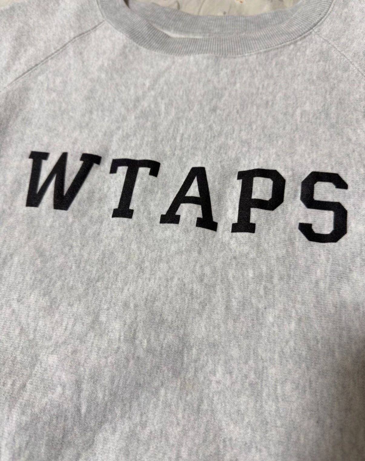 Wtaps WTAPS 17AW Design Crewneck Sweatshirt Grey Size US M / EU 48-50 / 2 - 6 Thumbnail