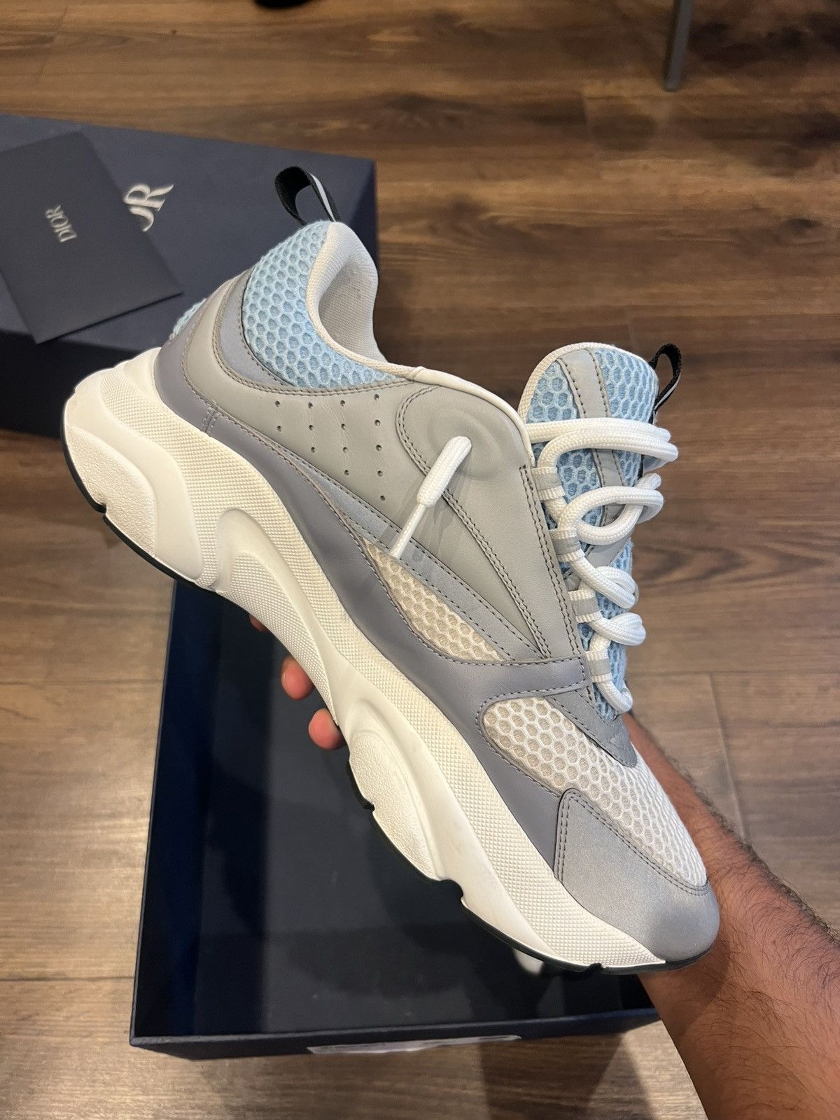 Dior Dior B22 Calf Mesh (Baby Blue) Size US 10 / EU 43 - 4 Thumbnail