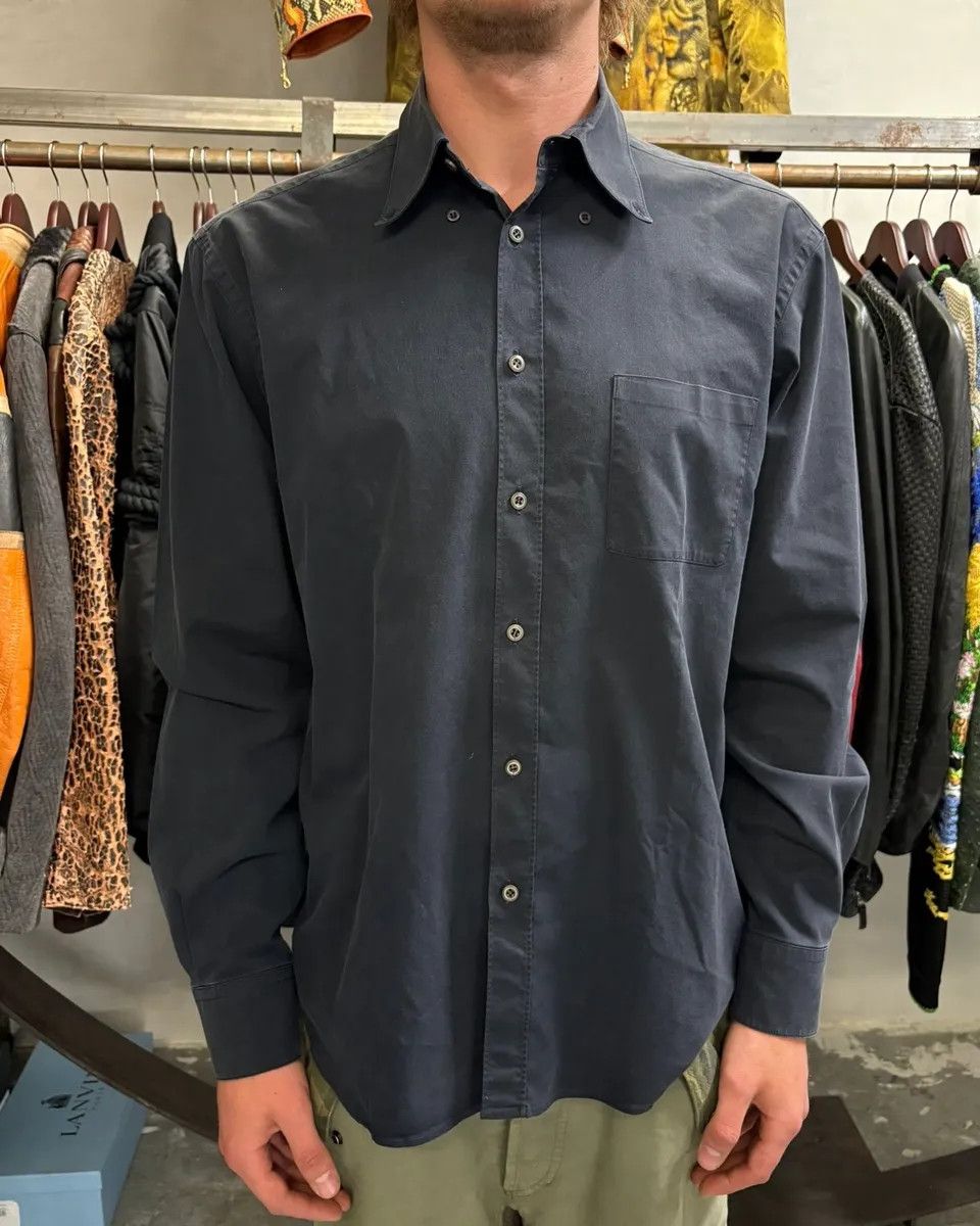Prada Prada Navy Minimalist Shirt Size US L / EU 52-54 / 3 - 1 Thumbnail