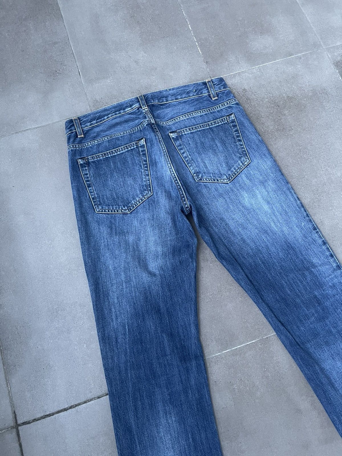 Acne Studios Acne Studios Roc Verakai Distressed Indigo Denim Pants Size US 30 / EU 46 - 14 Thumbnail