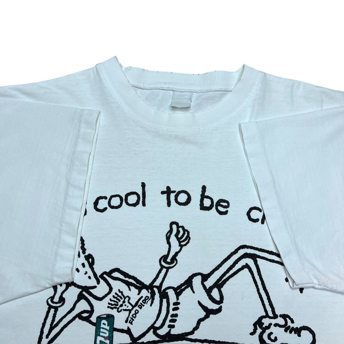Other Vtg 1980s Fido Dido It’s Cool To Be Clear 7UP Promo T-Shirt Size US XL / EU 56 / 4 - 2 Thumbnail