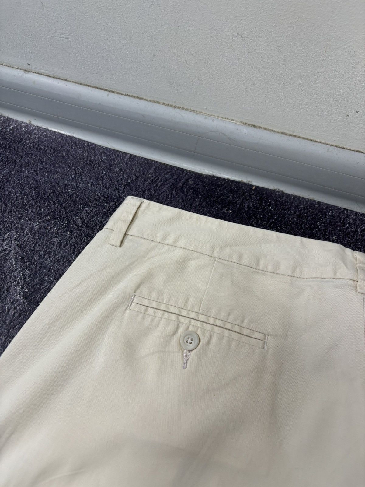 Moncler Vintage Moncler Women’s Straight Fit Cream Pants Trousers Size 34" / US 12 / IT 48 - 21 Thumbnail
