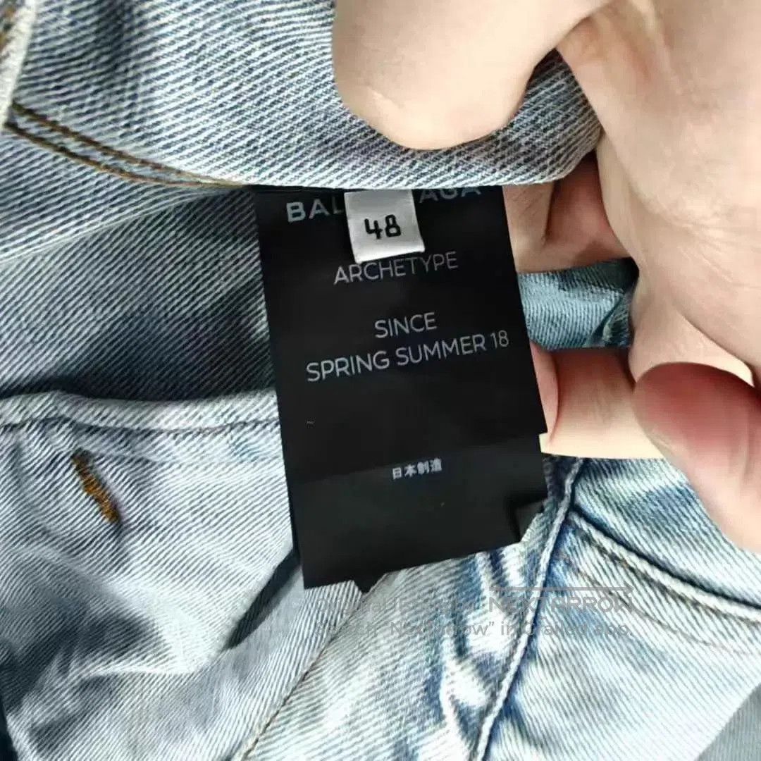Balenciaga Blue Denim Jacket - Size M. Size US M / EU 48-50 / 2 - 4 Thumbnail