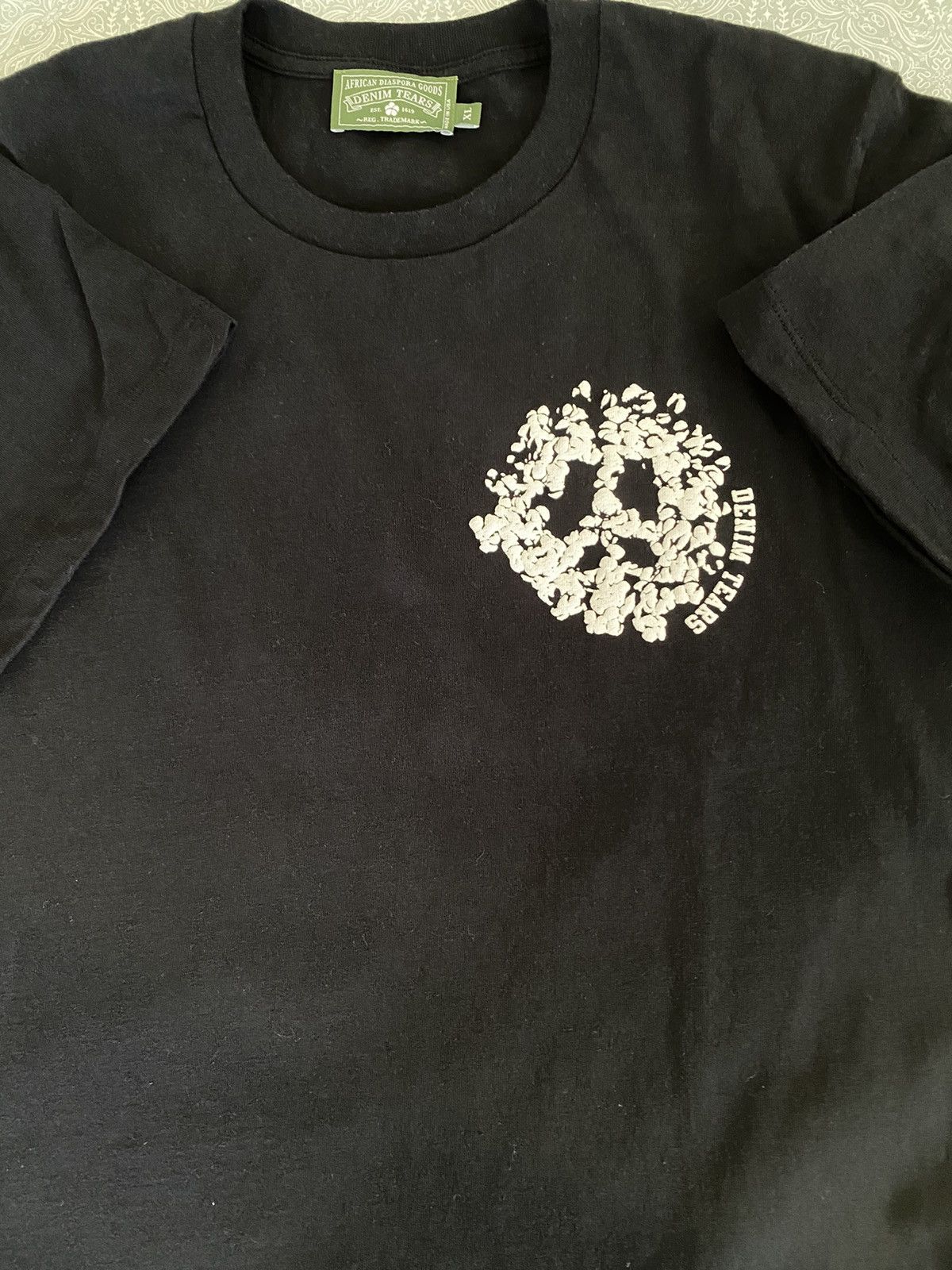 DENIM TEARS Denim Tears University Tee Black XL | Grailed