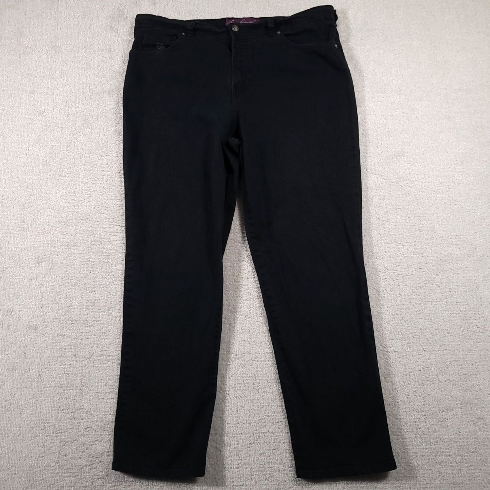 Gloria Vanderbilt Gloria Vanderbilt Jeans Women's 16 Denim High-Rise Stretch Straight Blue 38x29 Regular Mens Girls Womens Size 38" / US 16 / IT 52 - 2 Thumbnail