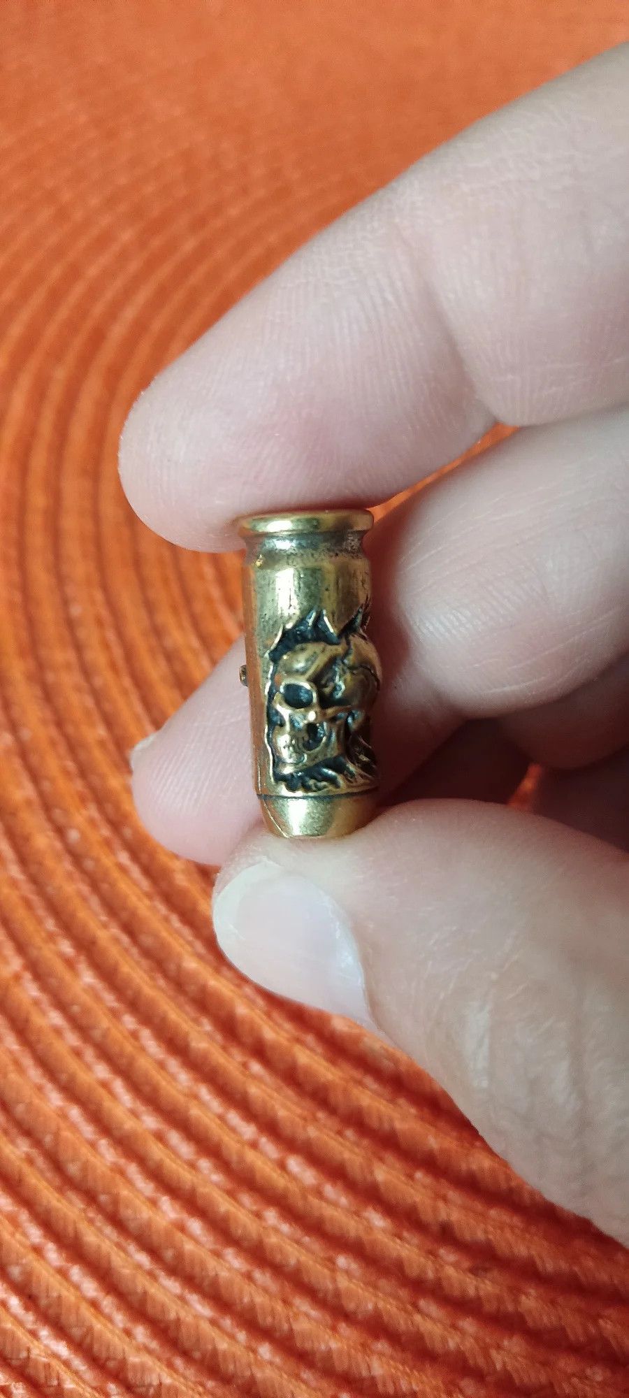Handmade 3Pcs Skull Cross Bullet Knife Beads Paracord Bead Zipper Size ONE SIZE - 3 Thumbnail